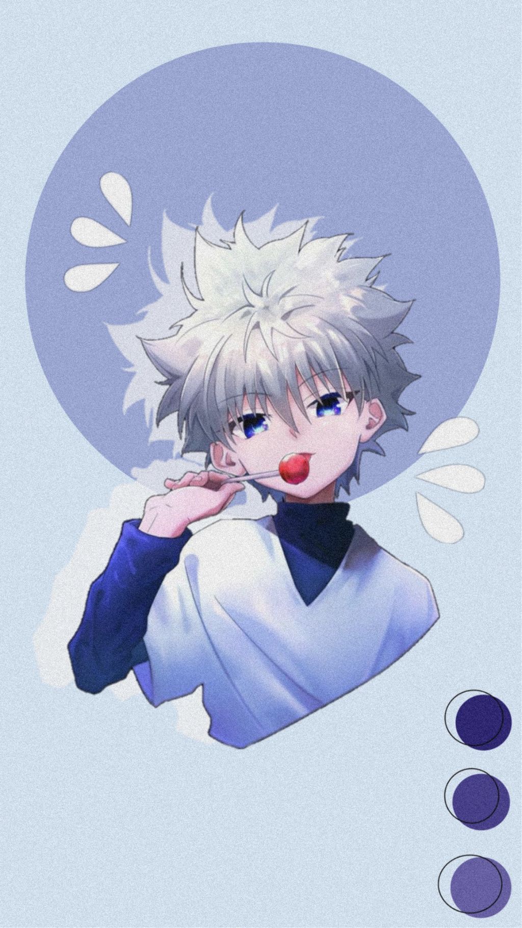 Killua/Louis Vuitton/ Royal Blue Wall Paper💙