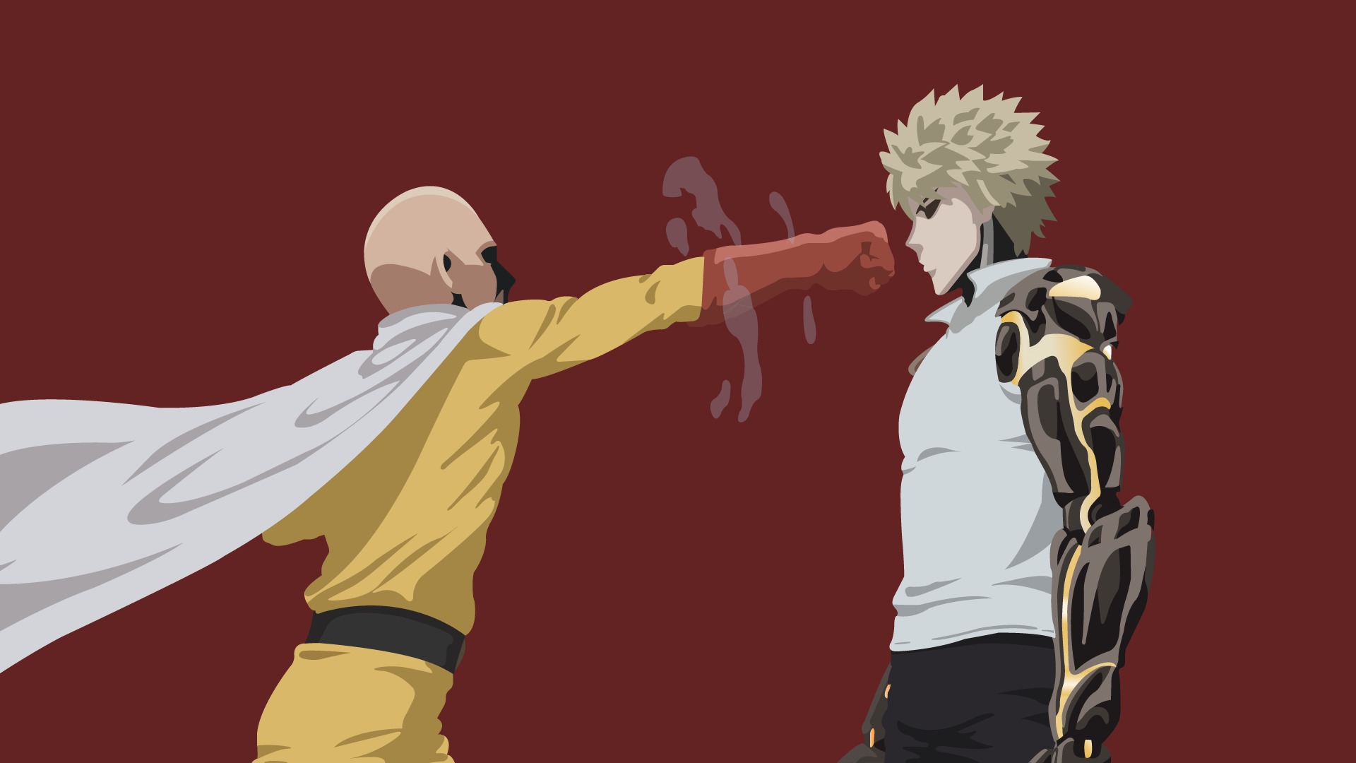 1360x768 Resolution Powerfull Saitama One-Punch Man Desktop Laptop HD  Wallpaper - Wallpapers Den