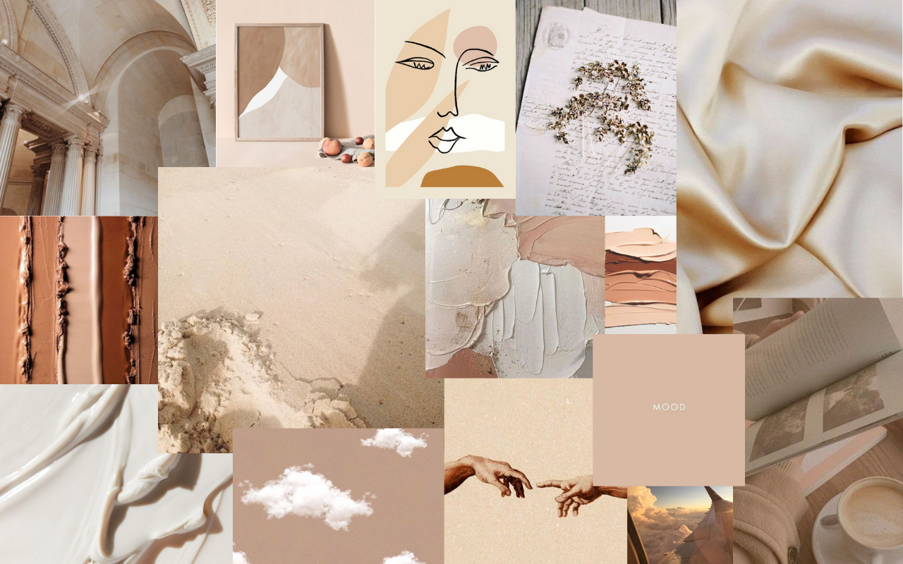 Can You Use Beige Brown Aesthetic Wallpaper For Free  AMJ