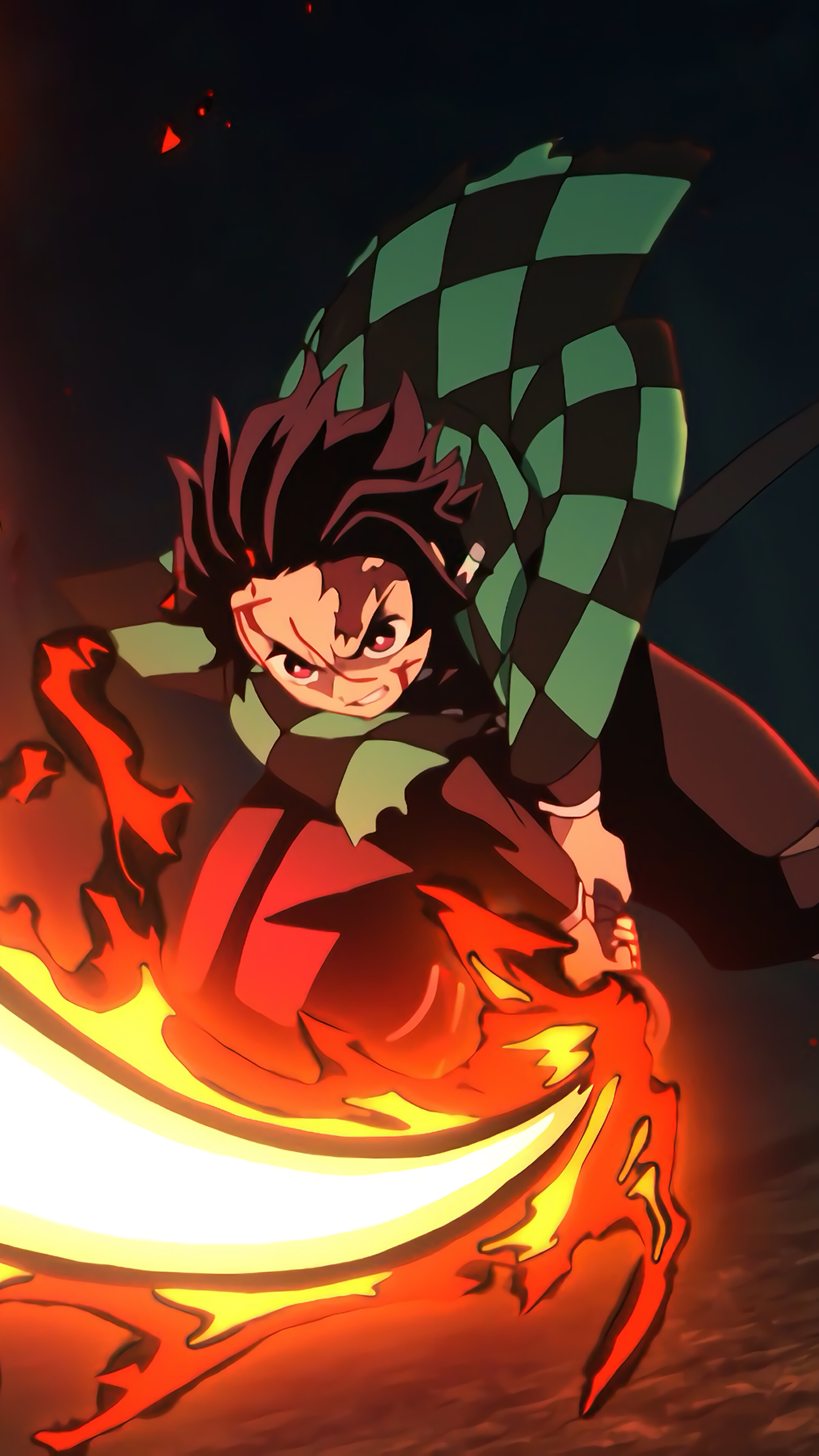 Fire God Tanjiro Kimetsu No Yaiba Live Wallpaper - WallpaperWaifu