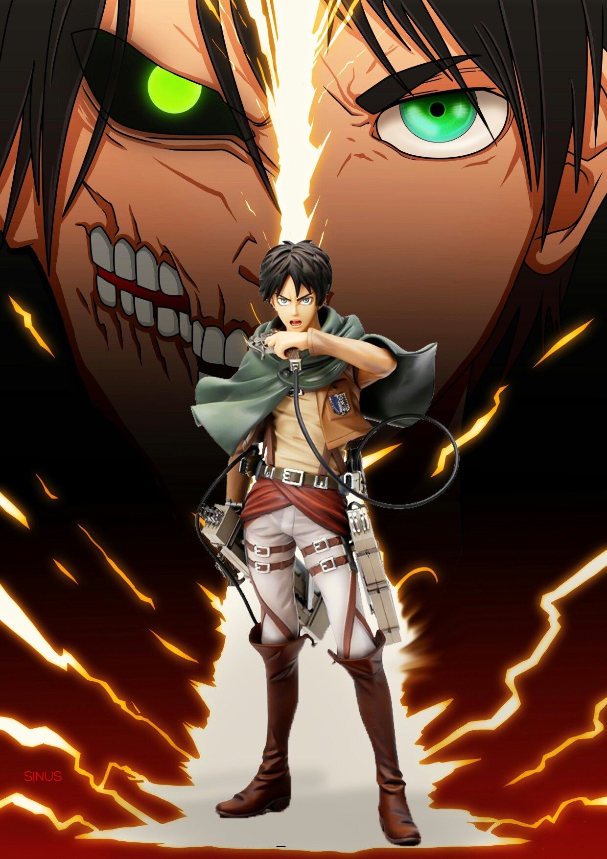 Wallpaper ID 397598  Anime Attack On Titan Phone Wallpaper Eren Yeager  Armin Arlert Mikasa Ackerman 1080x1920 free download