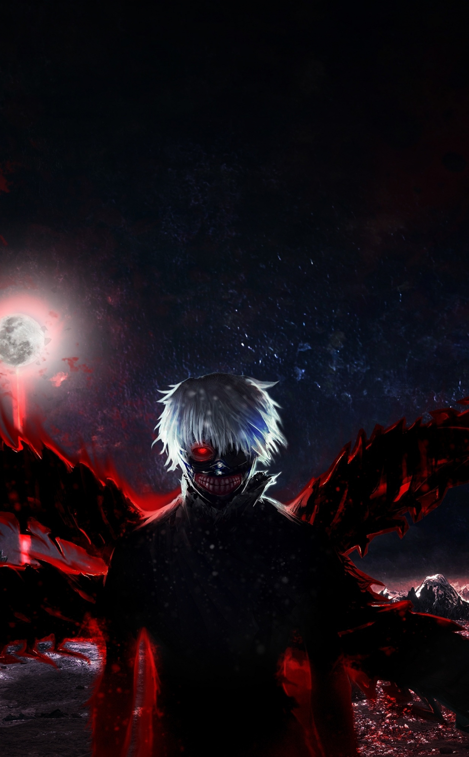 Download Young Dark Anime Boy Looking Upward Wallpaper  Wallpaperscom