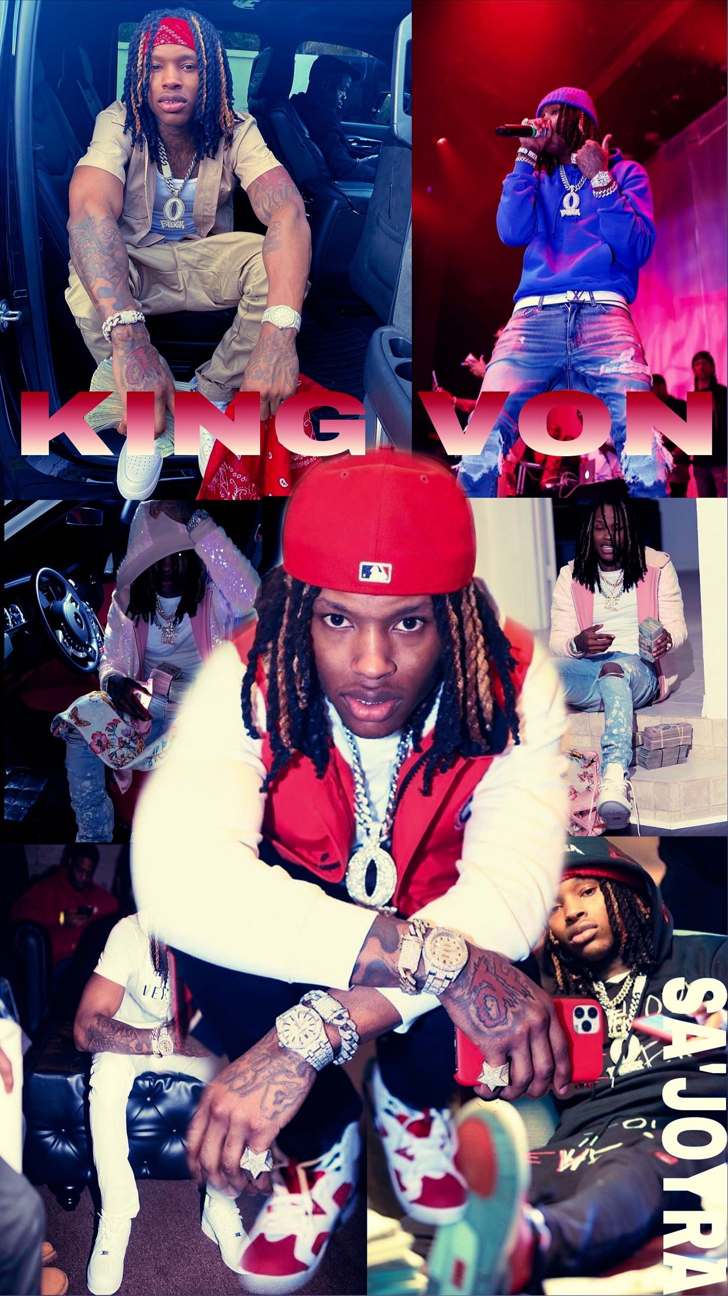King Von wallpaper  Cute rappers Rappers Vons