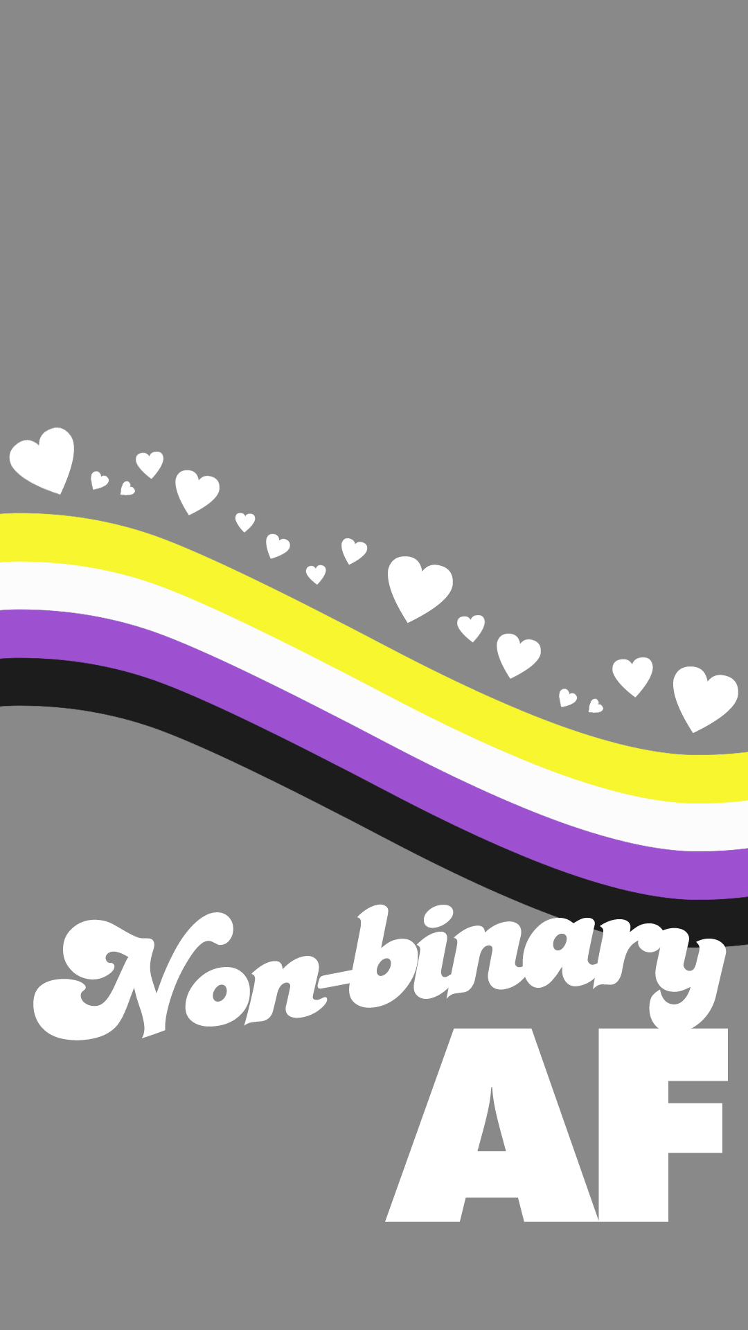 So I made some nonbinary pride wallpaper   rNonBinary