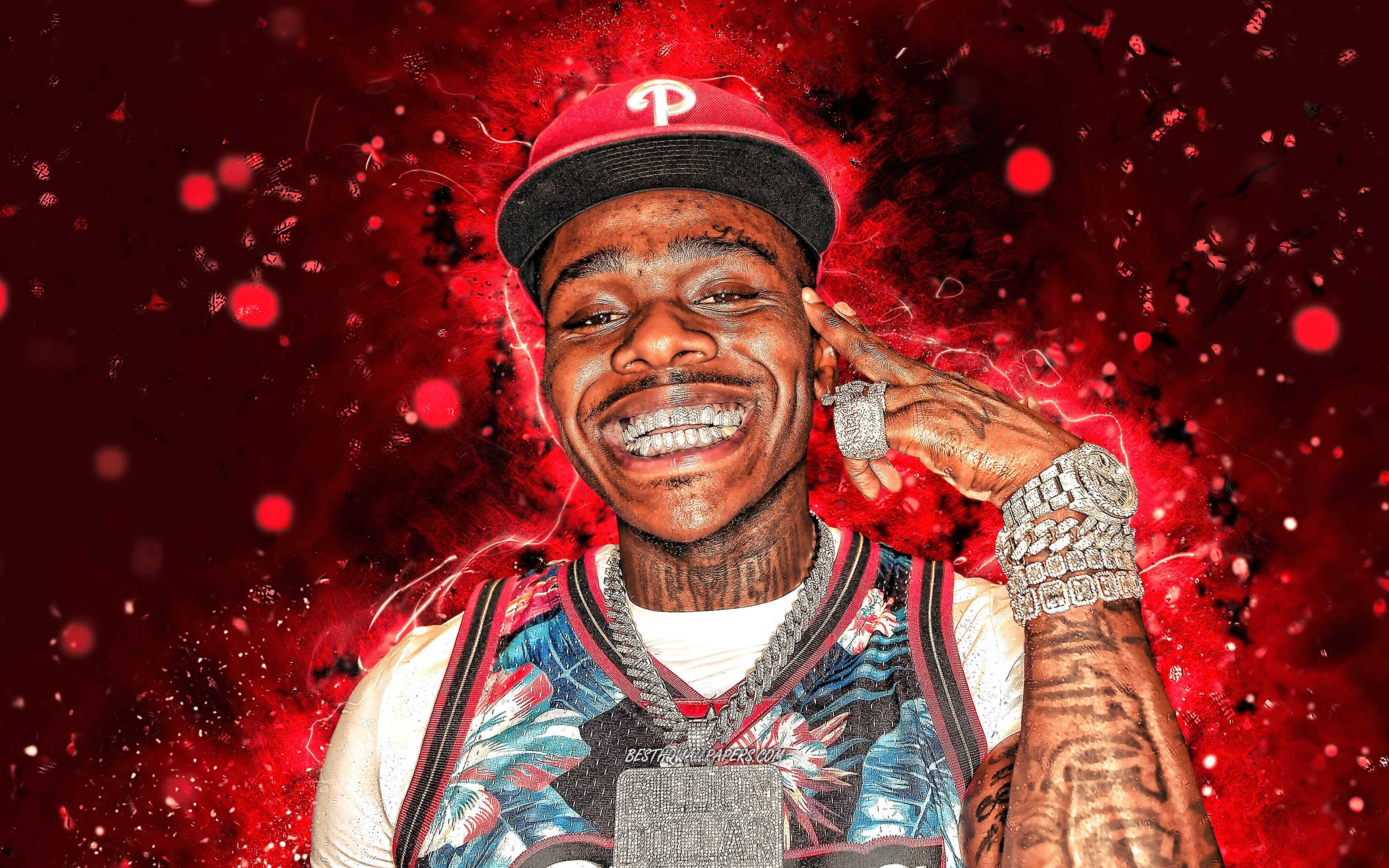 Download Dababy In Denim Outfit Wallpaper