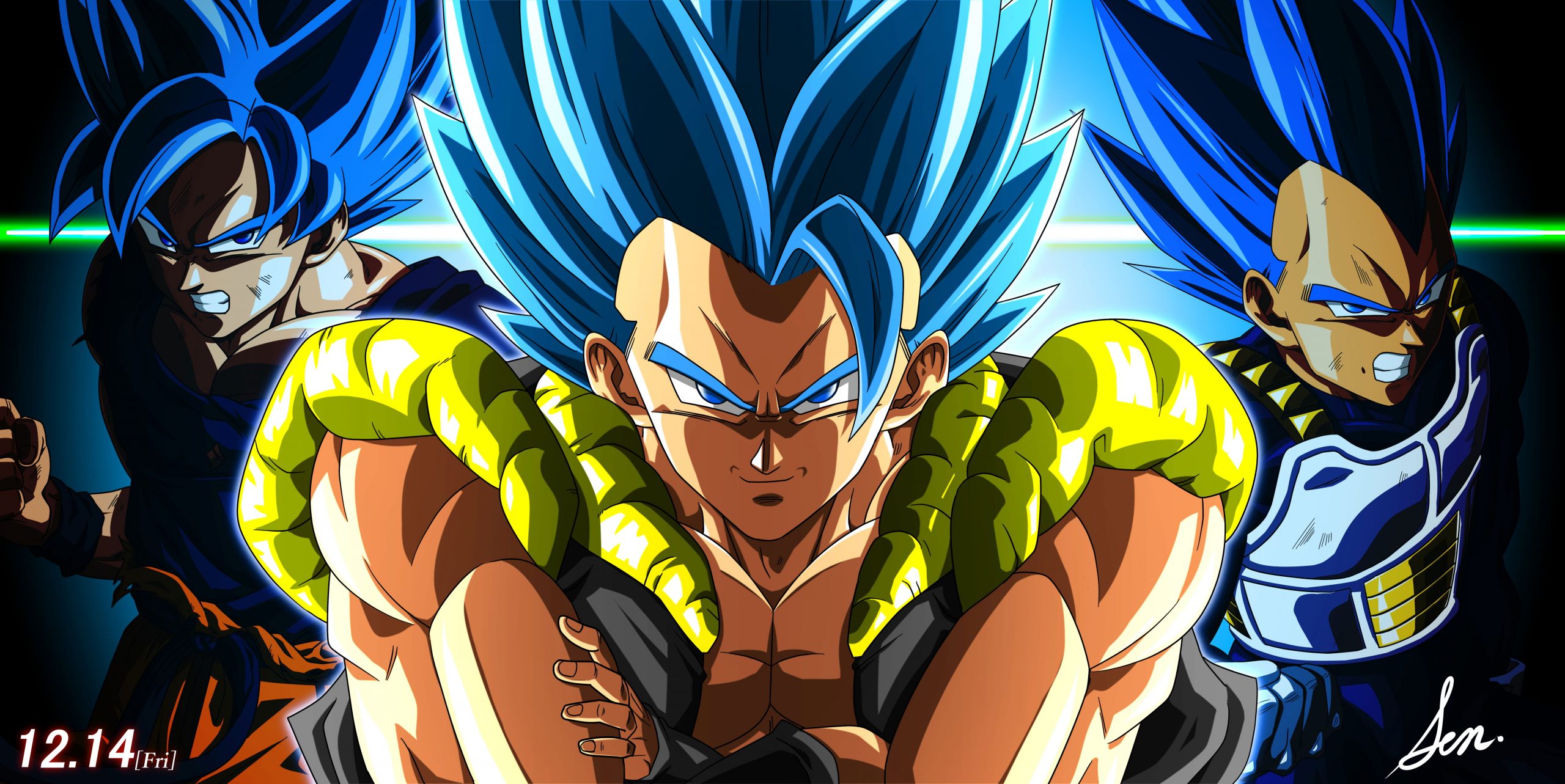 ShadeDX on X: [Free to Use] Gogeta Blue PC Wallpaper ❤️+🔄 are  appreciated!!! #DBSBroly #Gogeta #GraphicDesign  / X