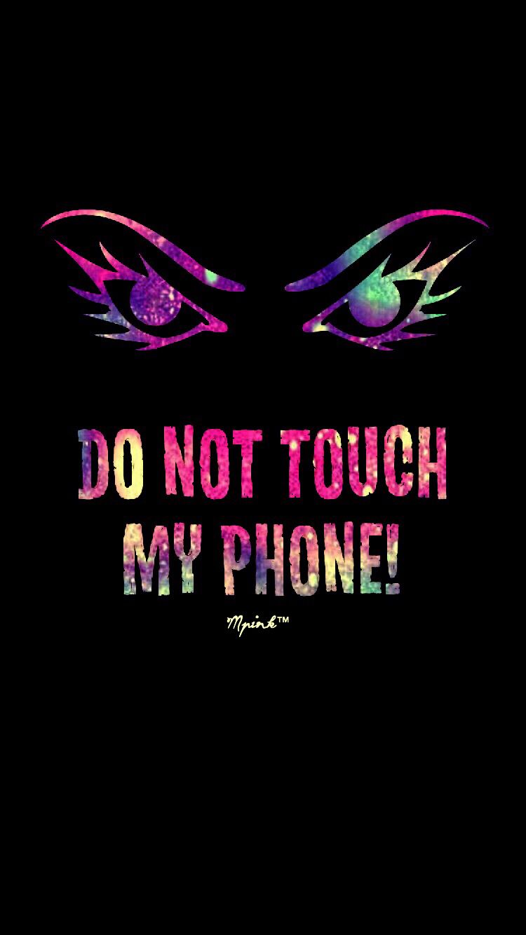Dont Touch My Phone On Clouds Background Wallpaper Download  MobCup