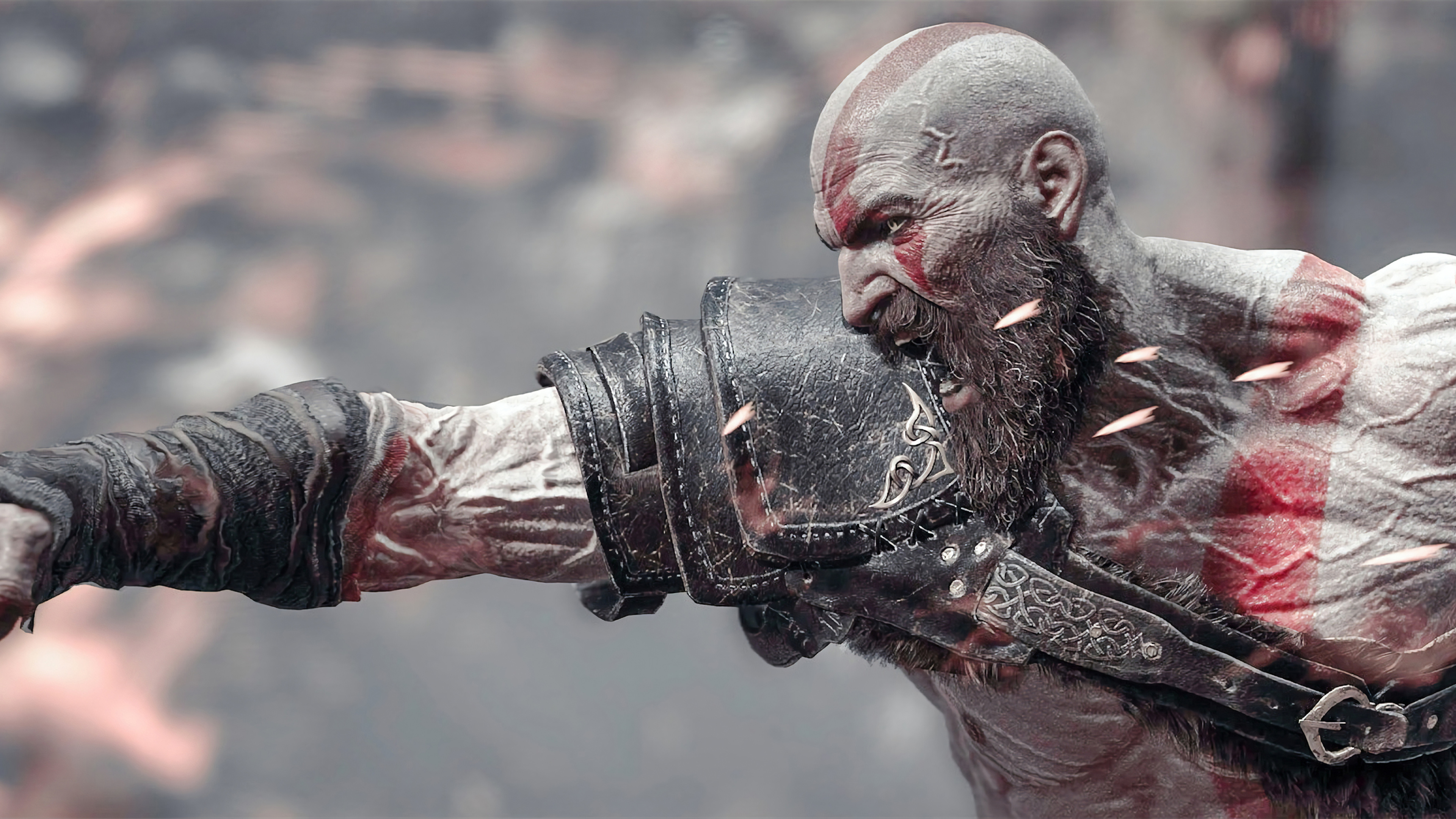 God of War Kratos Wallpaper 4K