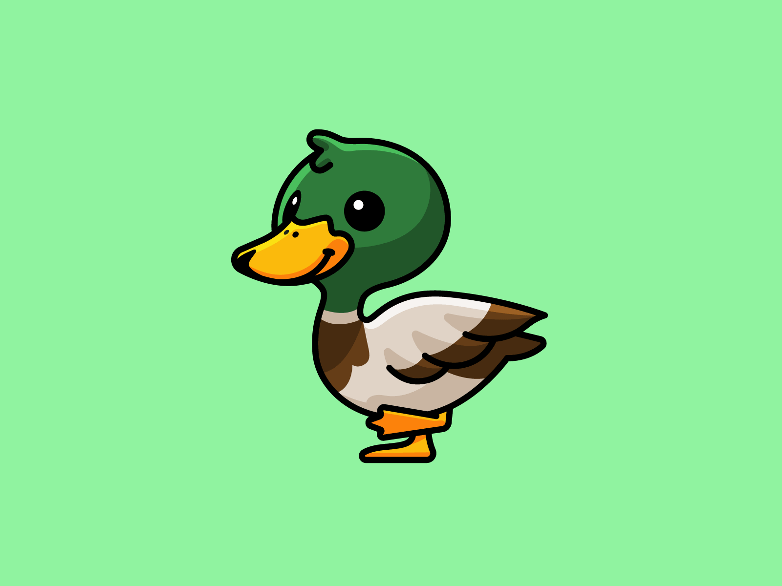 Cute Duck by dipo graphic on Dribbble