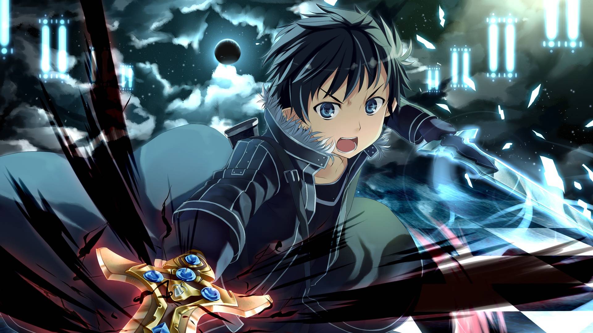 Hãy cùng chiêm ngưỡng hình ảnh của nhân vật chính - Kirito, một game thủ xuất sắc trong thế giới Sword Art Online!