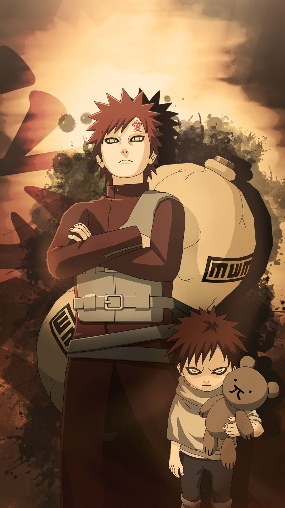 Graphic wallpaper of Gaara HD wallpaper