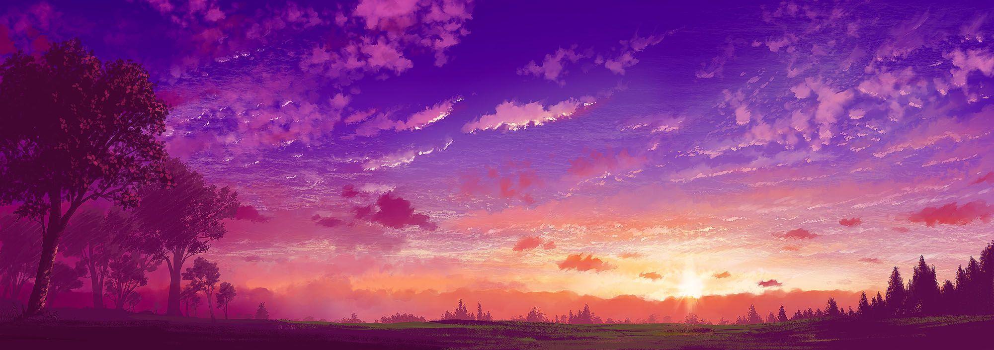 Purple Anime Wallpapers on WallpaperDog