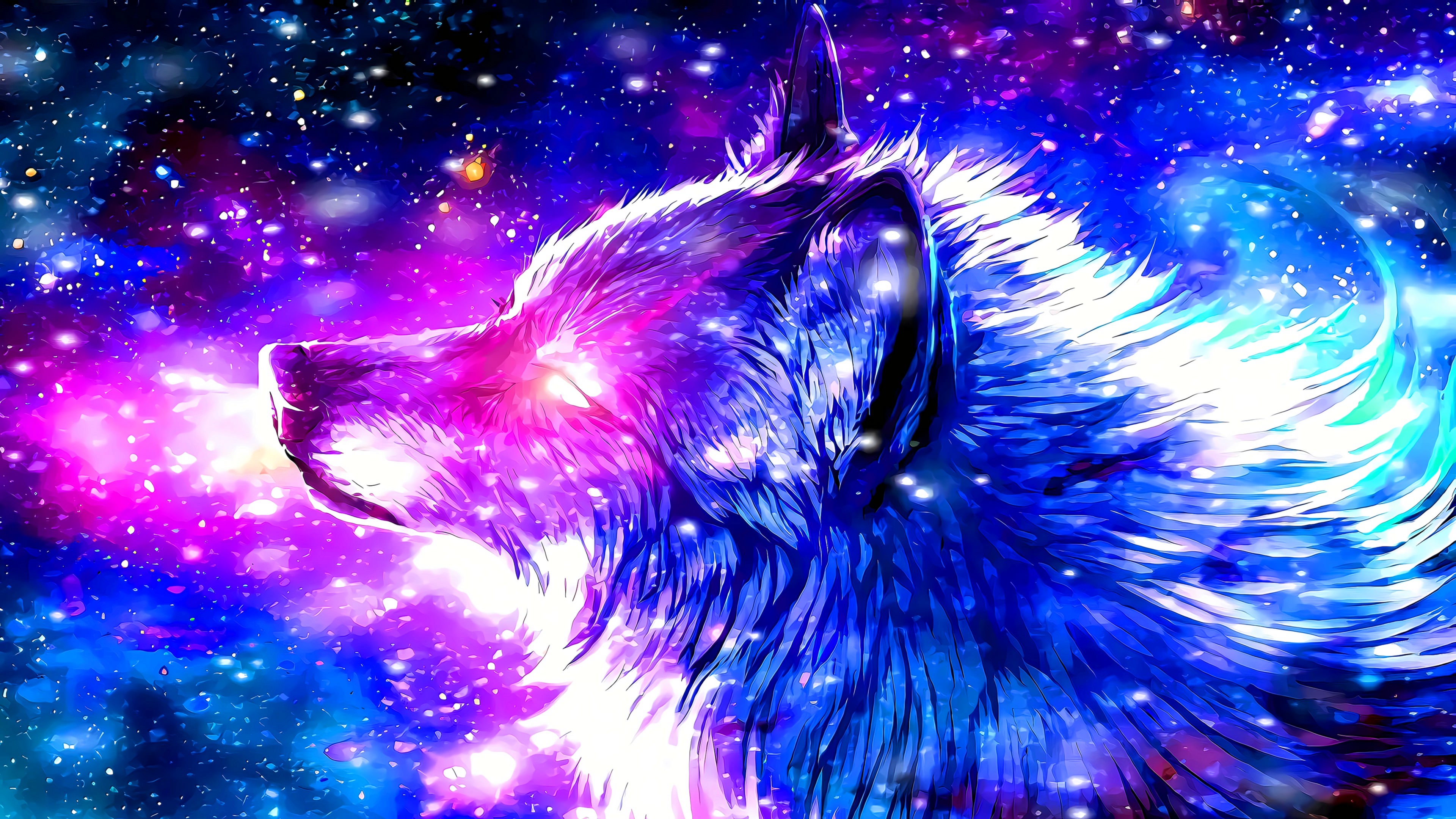Galaxy Wolf Wallpapers on WallpaperDog