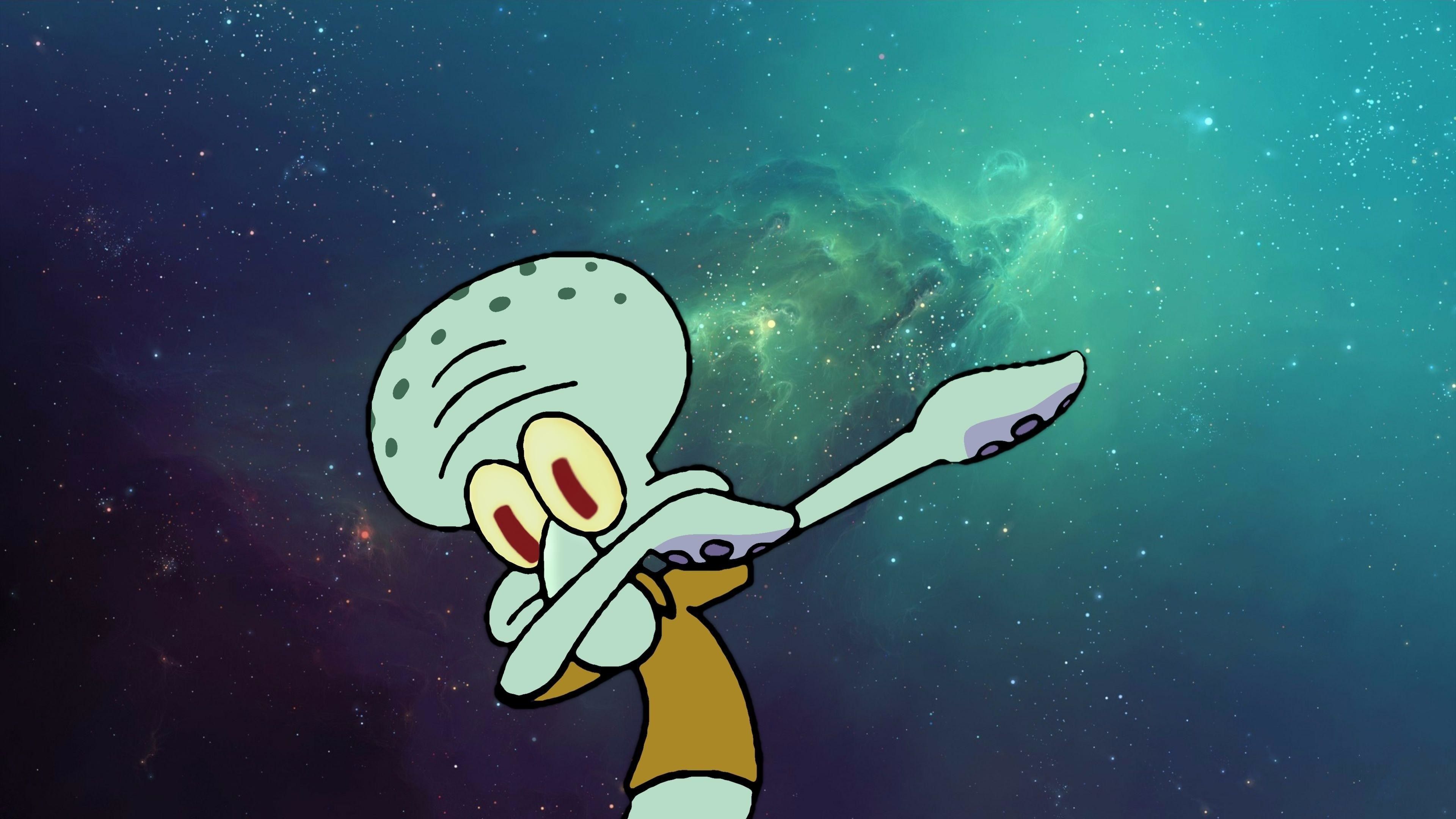 Handsome Squidward Wallpaper