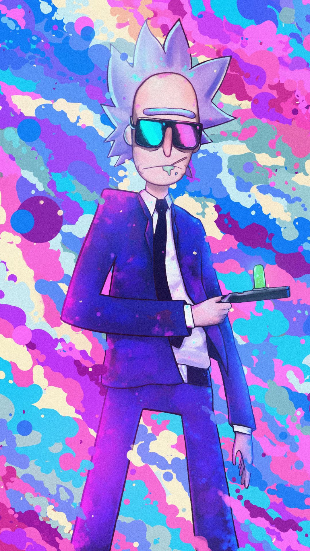 Rick and Morty Wallpaper 4K, AMOLED, Rick Sanchez, Morty Smith