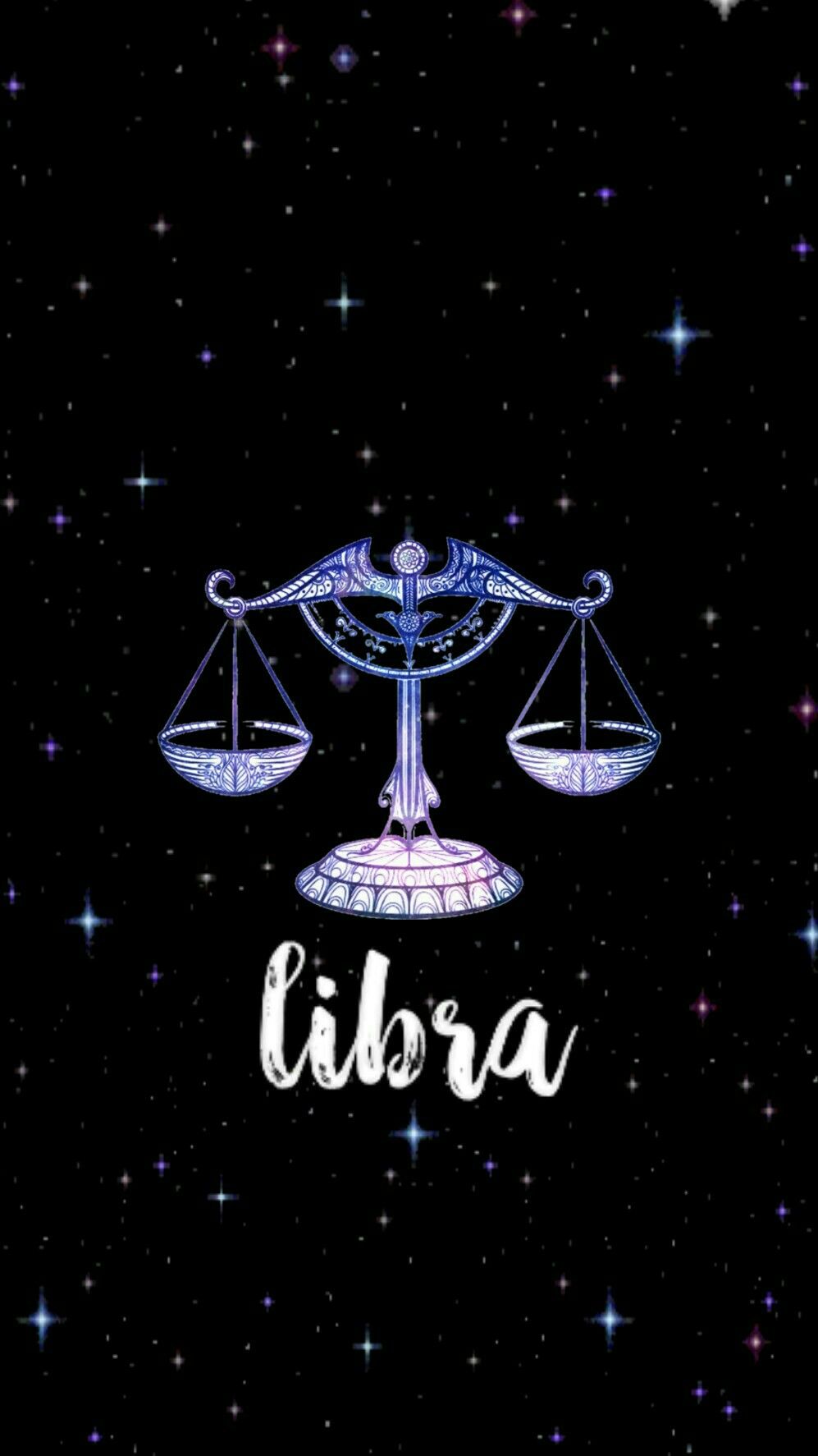 Premium Photo  Libra zodiac sign wallpaper square dark