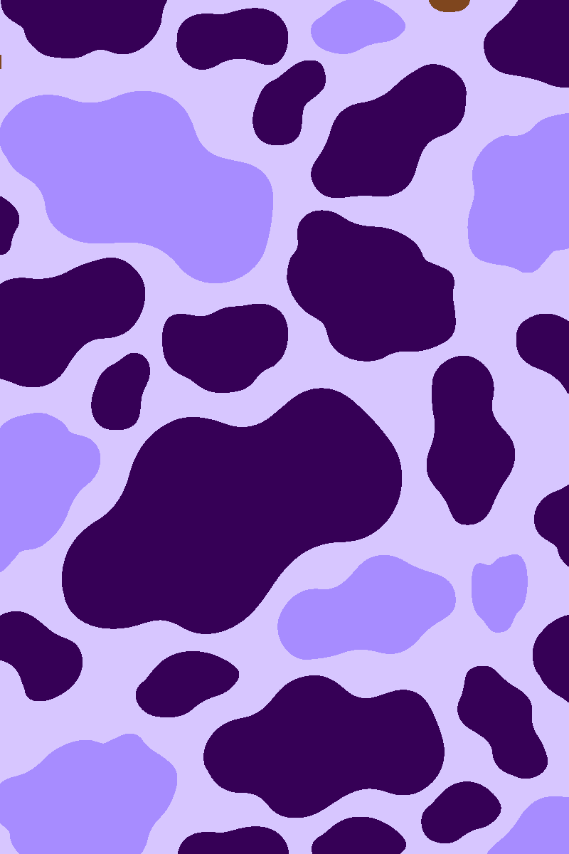 Premium Vector  Seamless cow texture pattern purple animal skin pattern  random handdrawn spots vector illustration