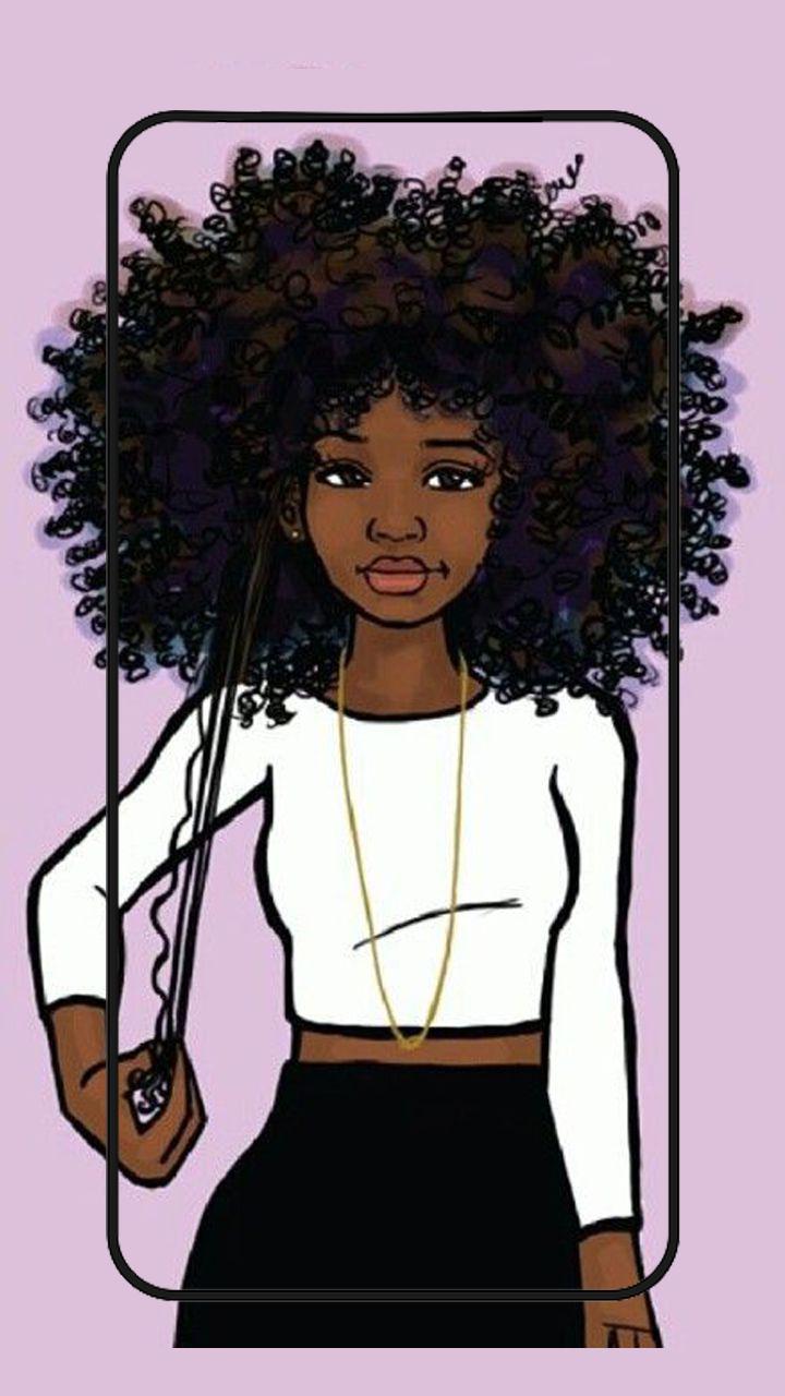 100+] Black Girl Cartoon Wallpapers