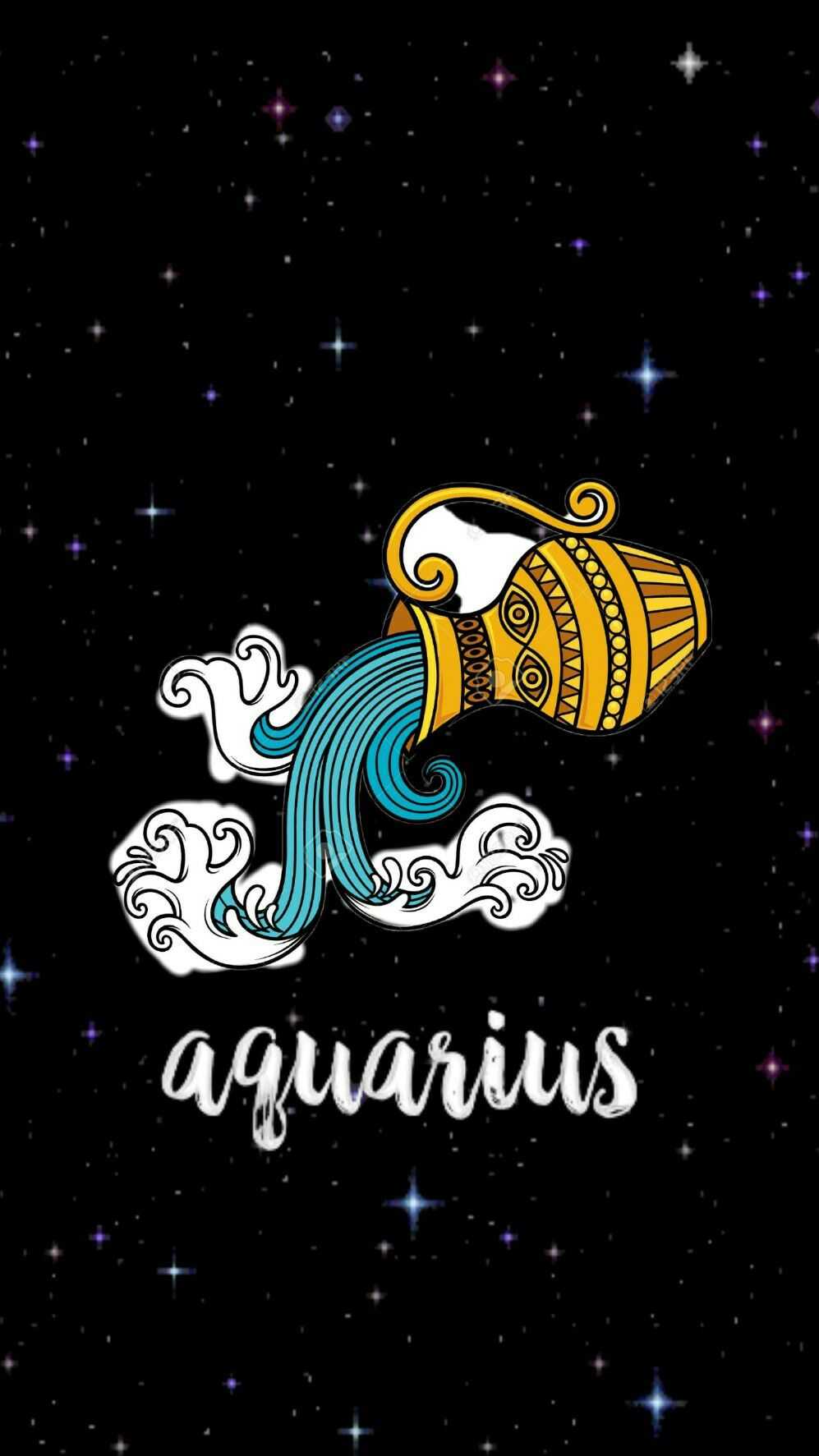 Aquarius aesthetic wallpaper  Arte de acuario Imagenes de acuario Arte  del zodiaco