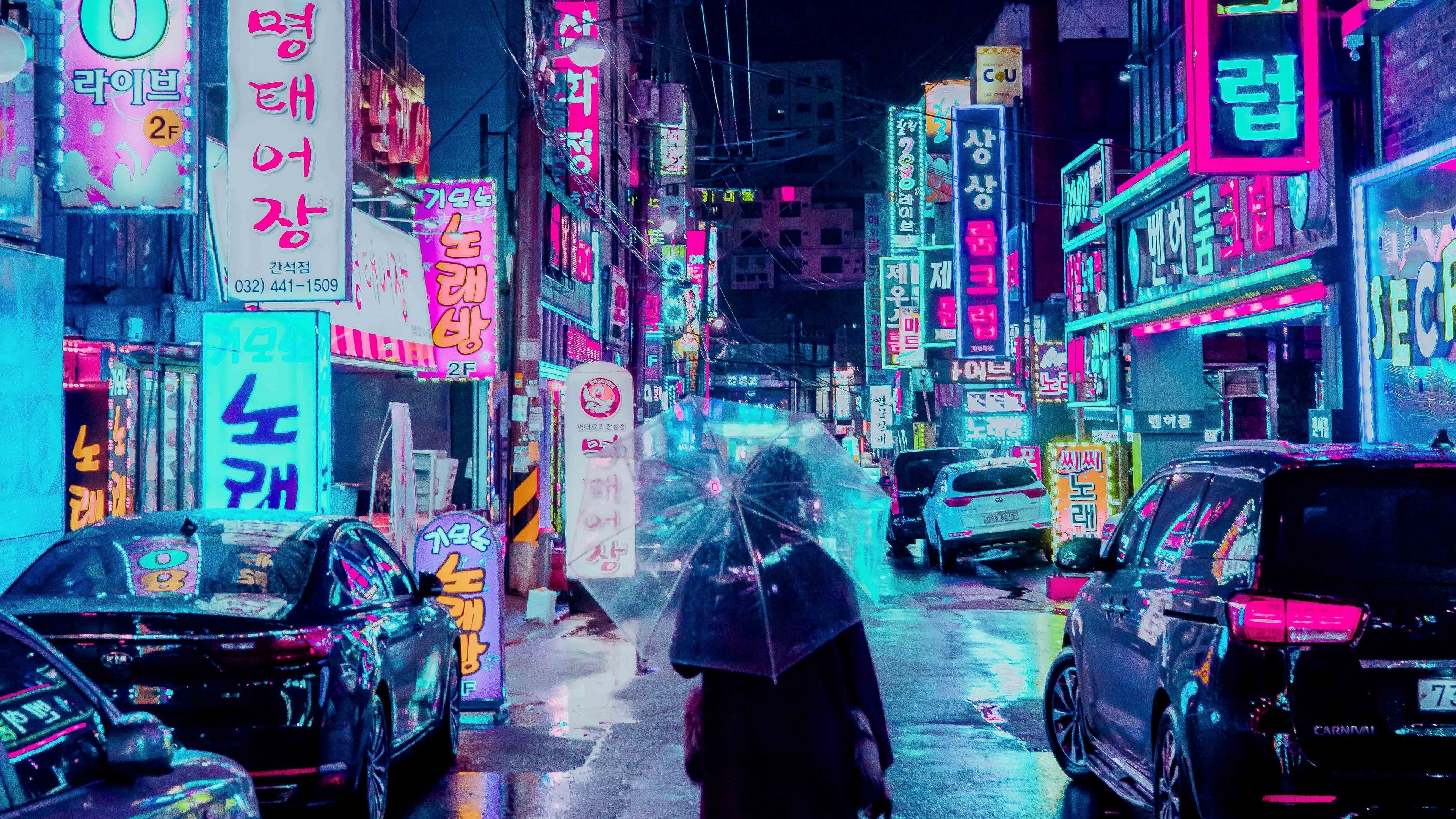 Neon Lights City Cyberpunk HD Wallpaper - KDE Store