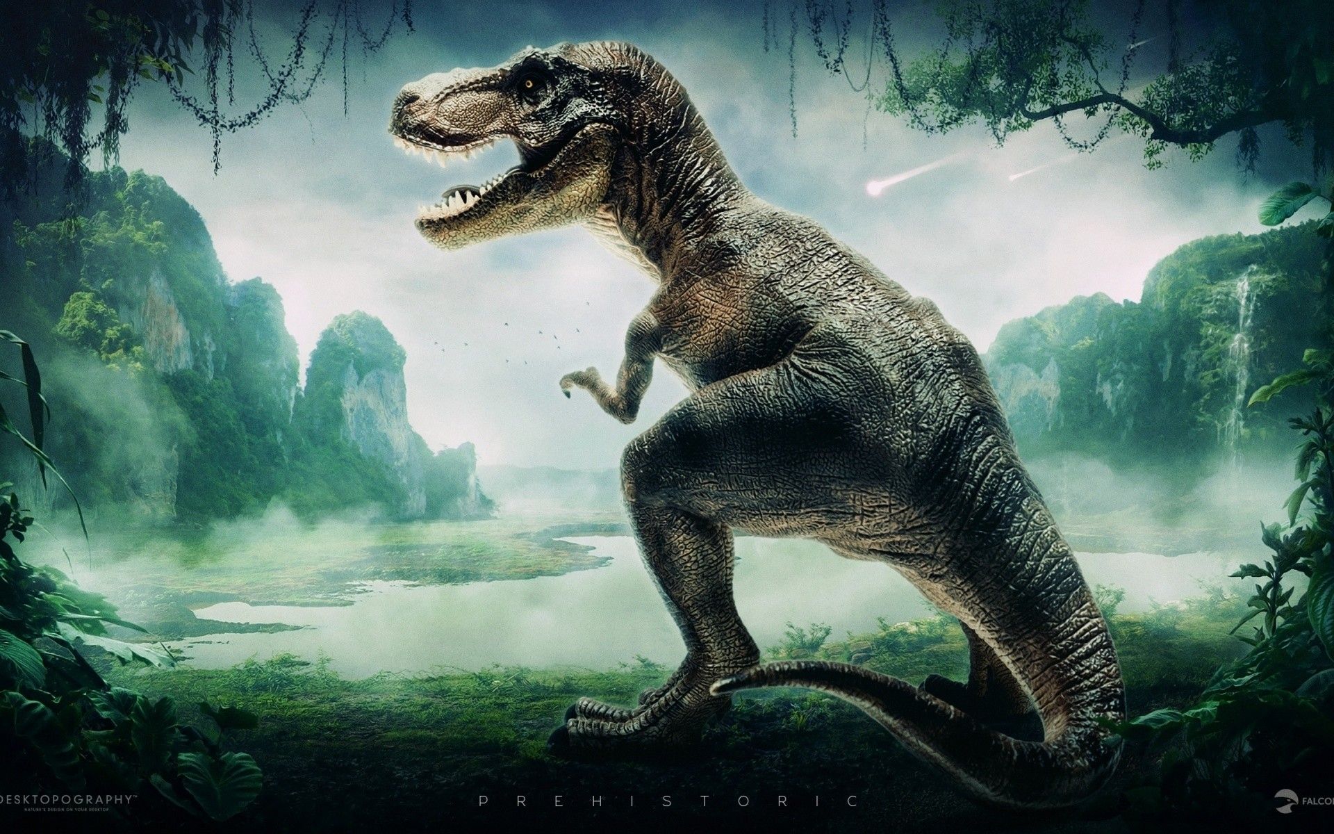 Artistic Dinosaur Background 2K wallpaper download