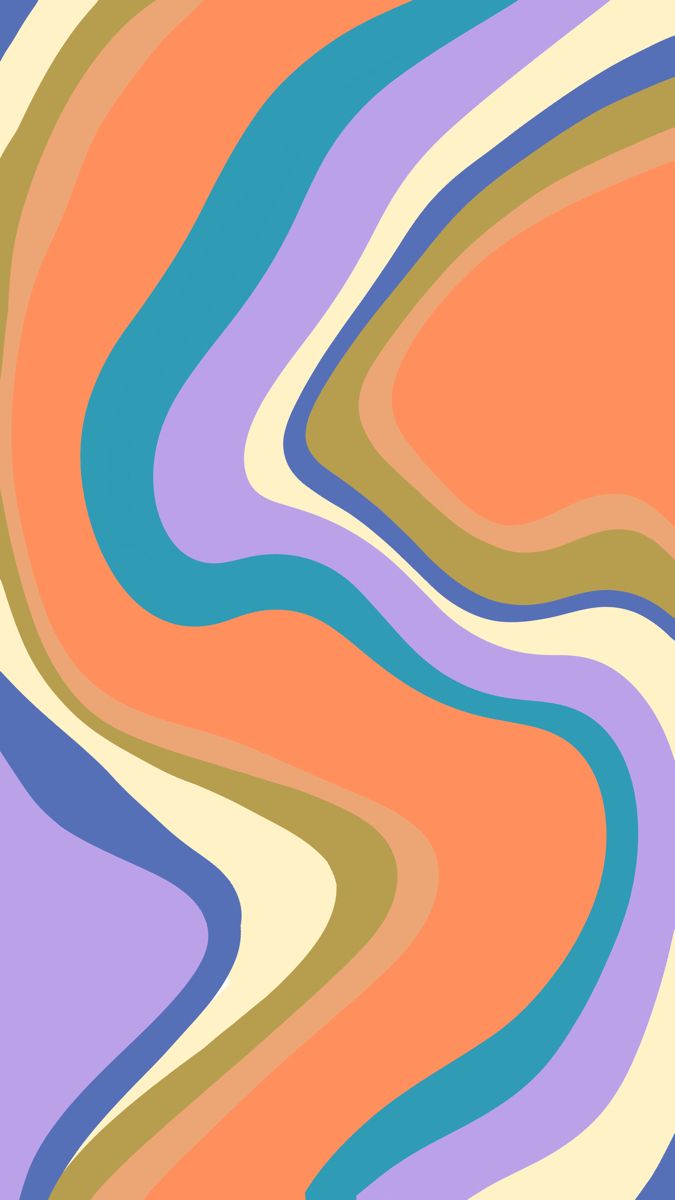 Hippie Liquid Lines Wallpapers  Groovy Wallpapers for iPhone 4k