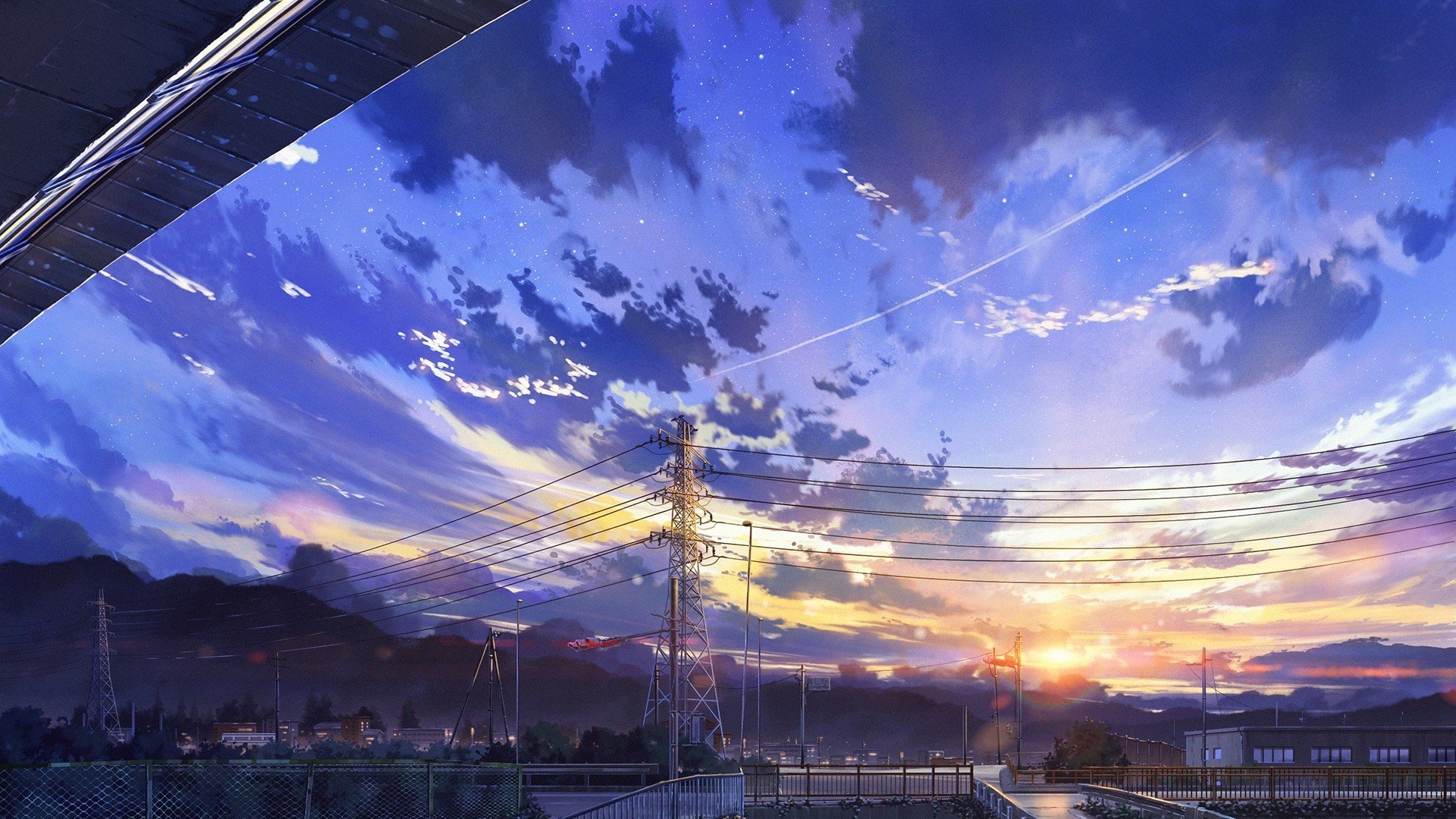 Wallpaper ID: 575400 / Sakura blossom, anime, landscape, 4K, Japan free  download