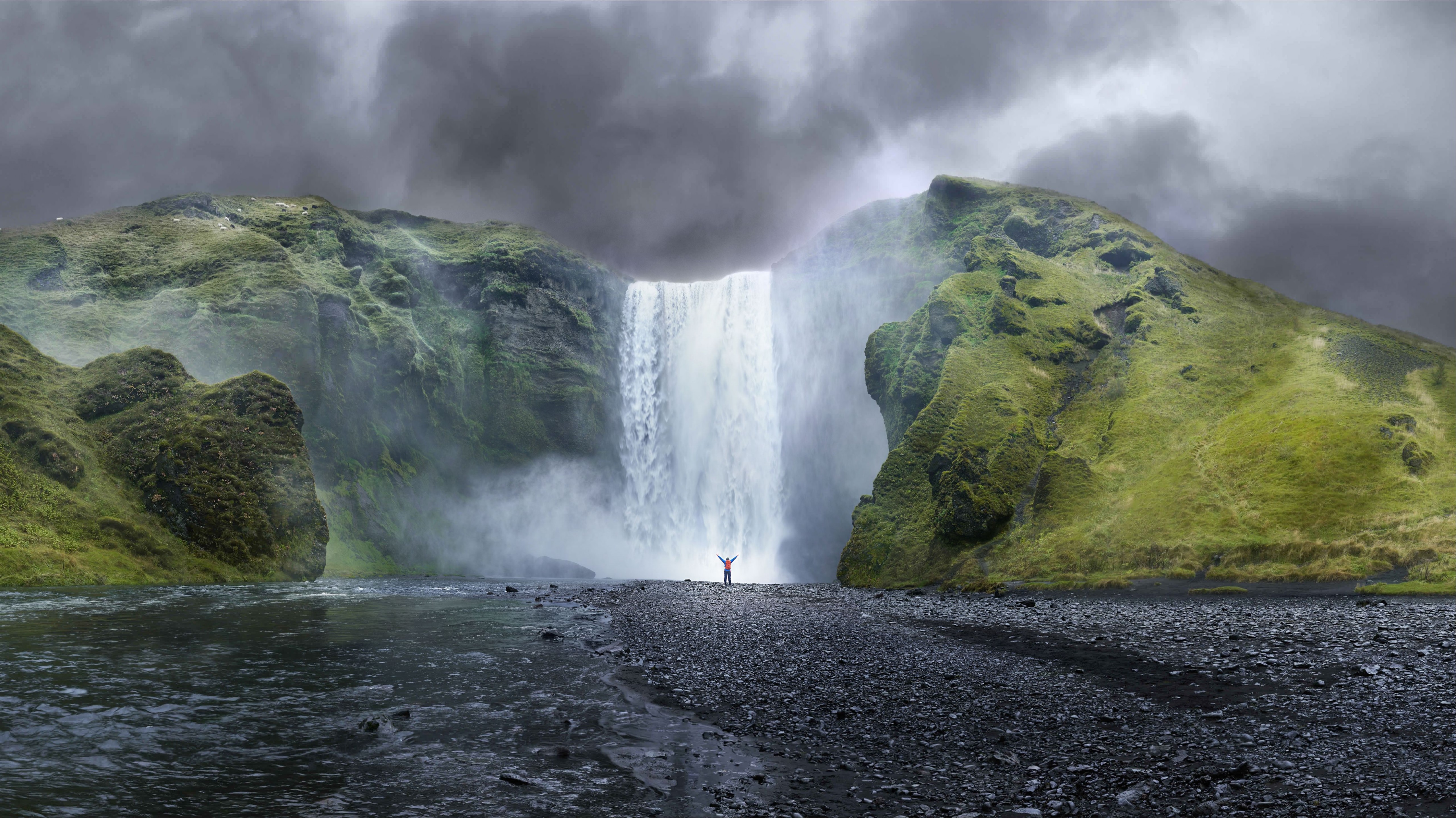 Aesthetic Iceland Landscape Desktop Wallpaper - Iceland Wallpaper