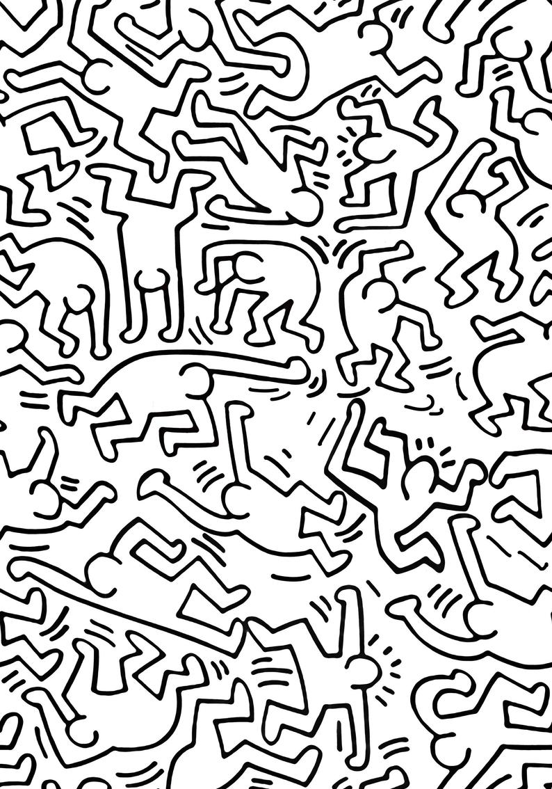 Keith Haring Black And White Wallpaper Shardiff World The Best Porn Website