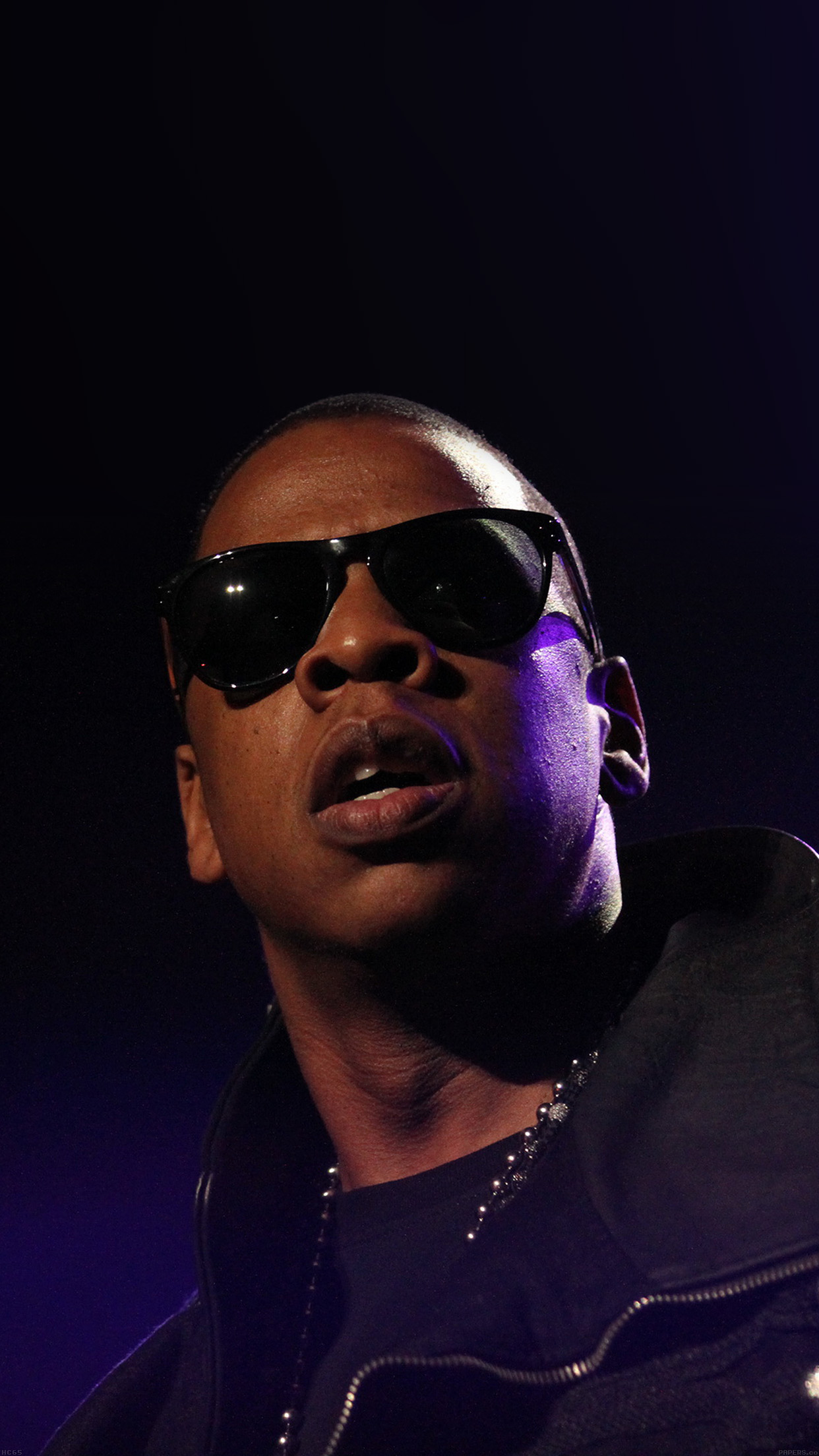 Download Jay-Z 90s Rapper In All-Black Wallpaper