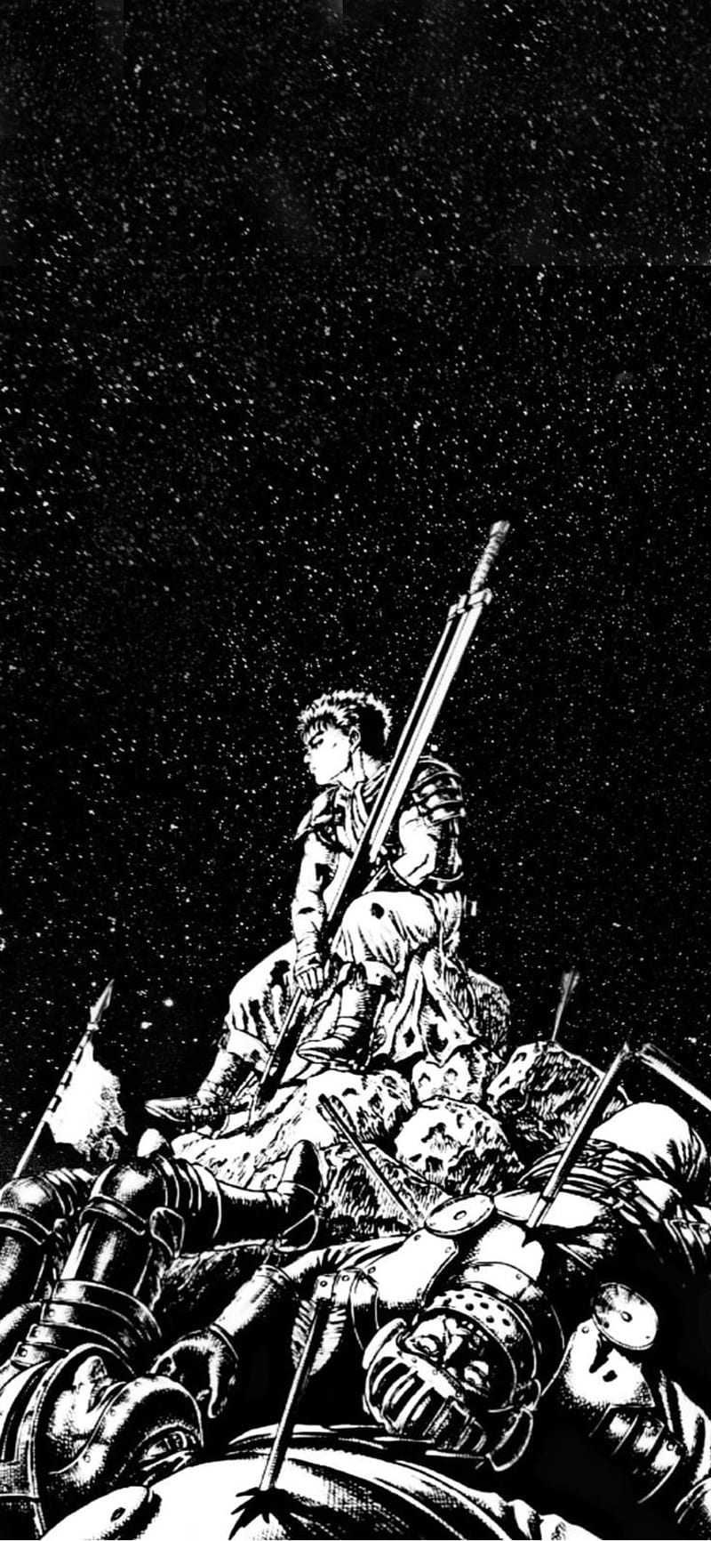 Download wallpapers Guts, fan art, red eyes, warrior, Berserk, artwork,  Berserk characters for desktop free. Pictures for desktop free