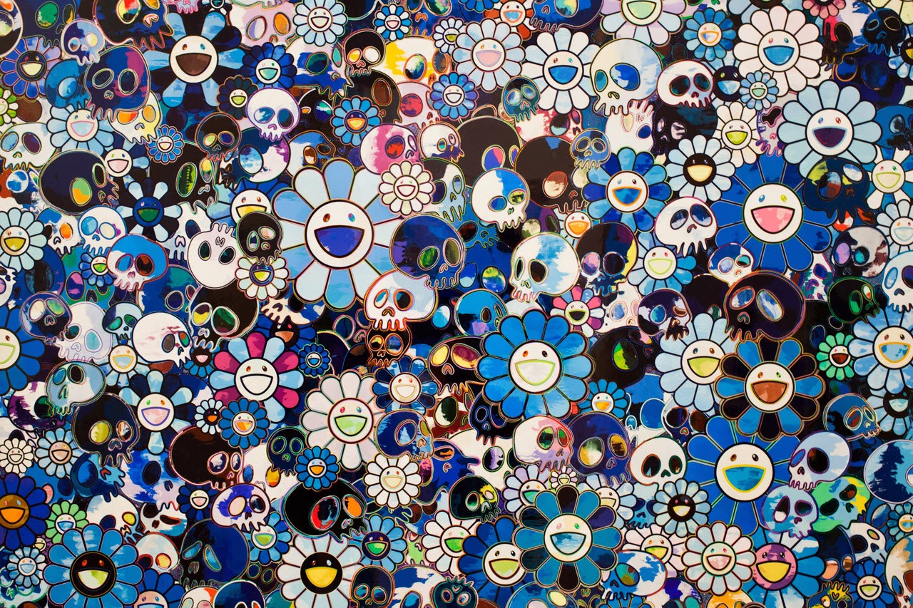 Takashi Murakami wallpapers taken at the Broad in Los Angeles. Would love  to know if any of them become your wallpaper. : r/MobileWallpaper