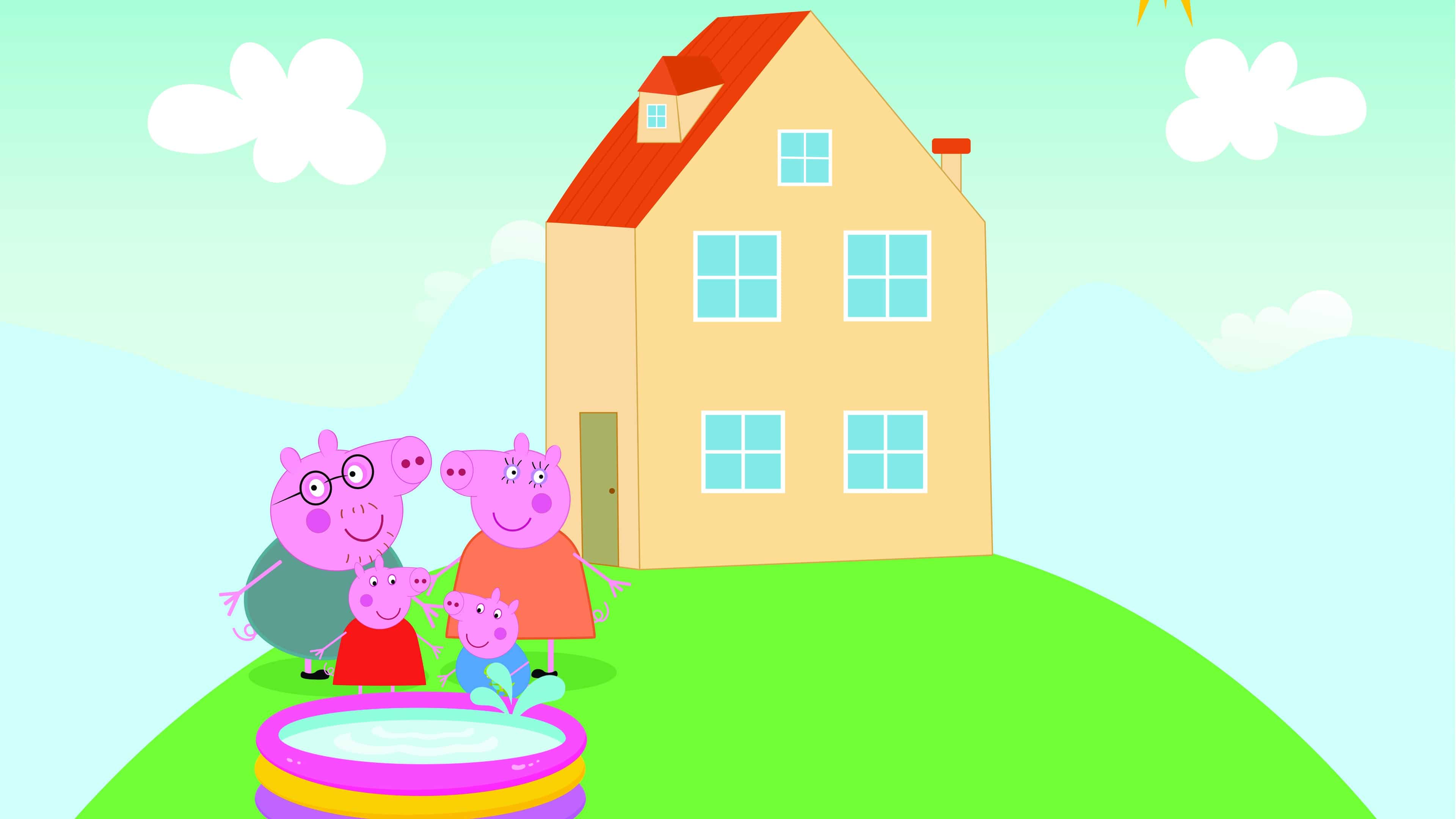 Peppa Pig House Wallpaper - iXpap