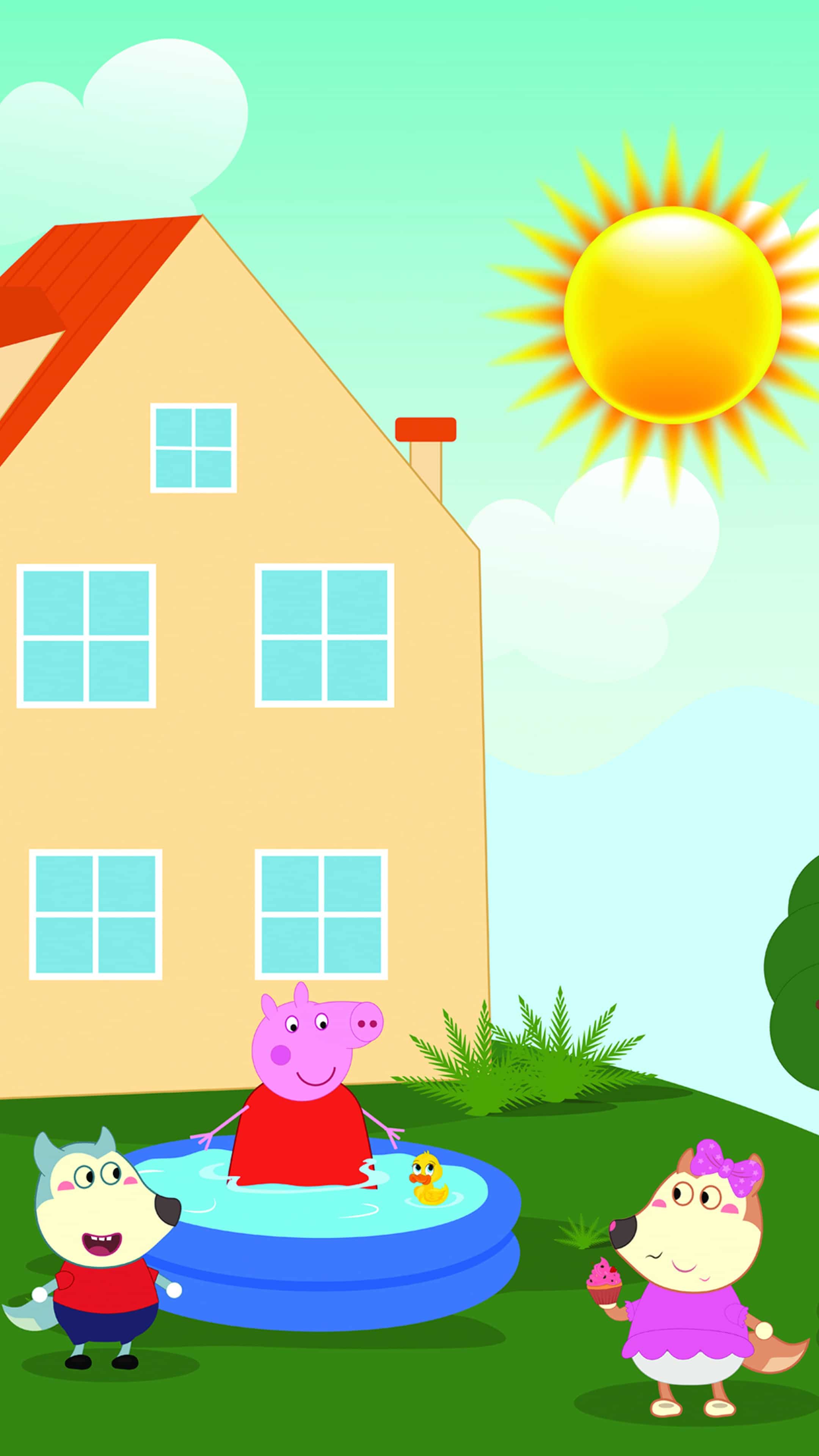 Peppa Pig House Wallpaper - VoBss