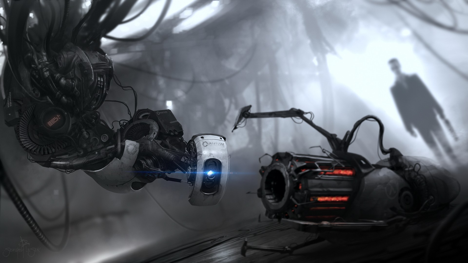 Wallpaper steam, Portal 2, Background profile, Bots for mobile and desktop,  section игры, resolution 1920x1200 - download