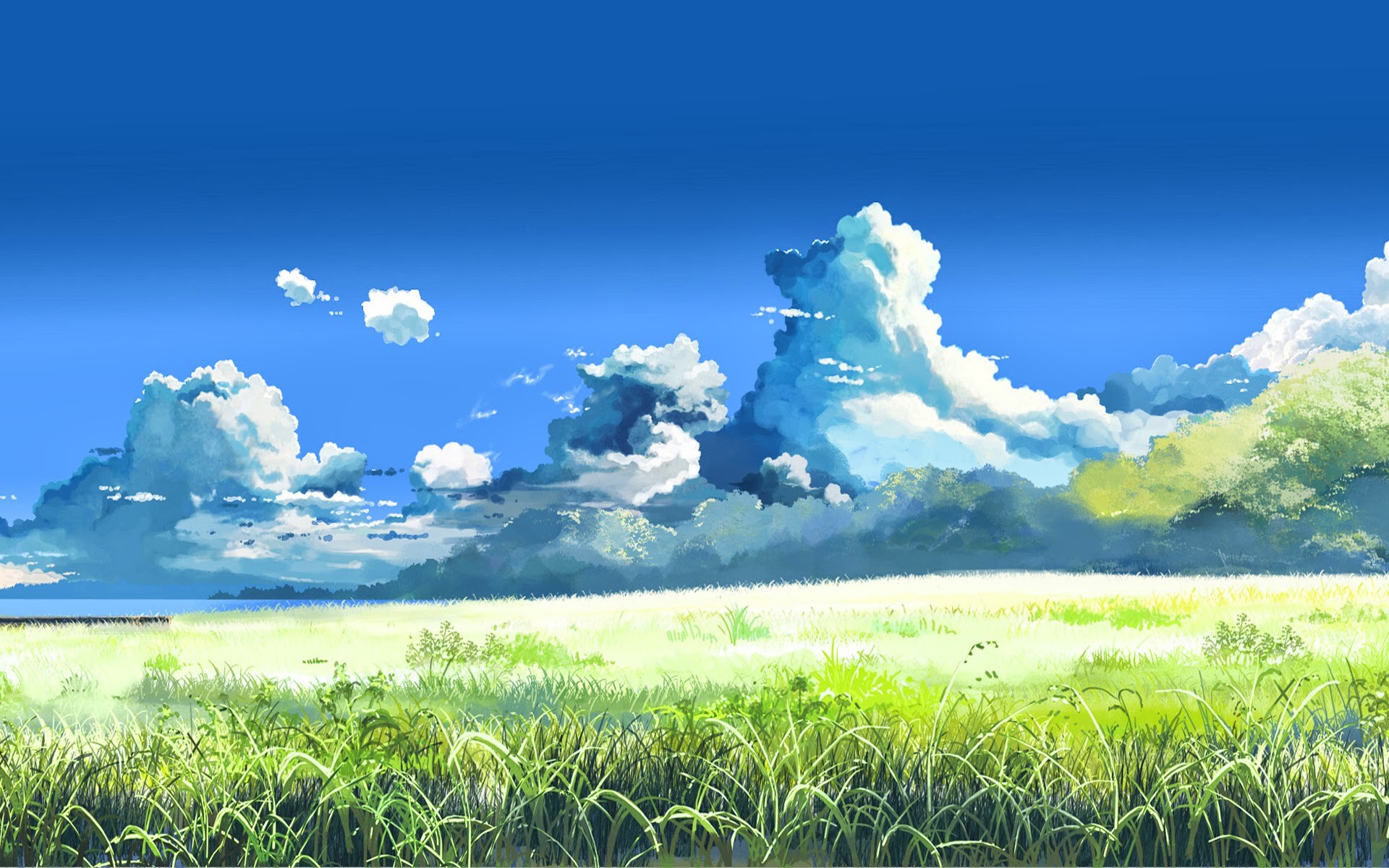 HD wallpaper: sky, blue, clear sky, fantasy castle, anime sky | Wallpaper  Flare