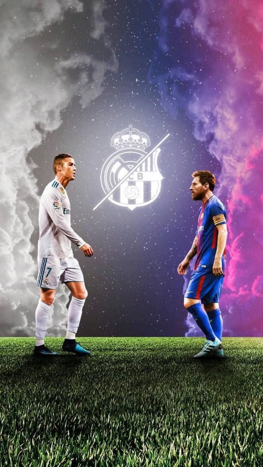 Ronaldo and Messi Wallpapers - Các fan hâm mộ của Ronaldo và Messi chắc chắn sẽ không muốn bỏ lỡ những hình nền độc đáo về hai siêu sao này. Hãy xem những hình ảnh nghệ thuật về Ronaldo và Messi để cập nhật tin tức mới nhất về hai ngôi sao bóng đá này.