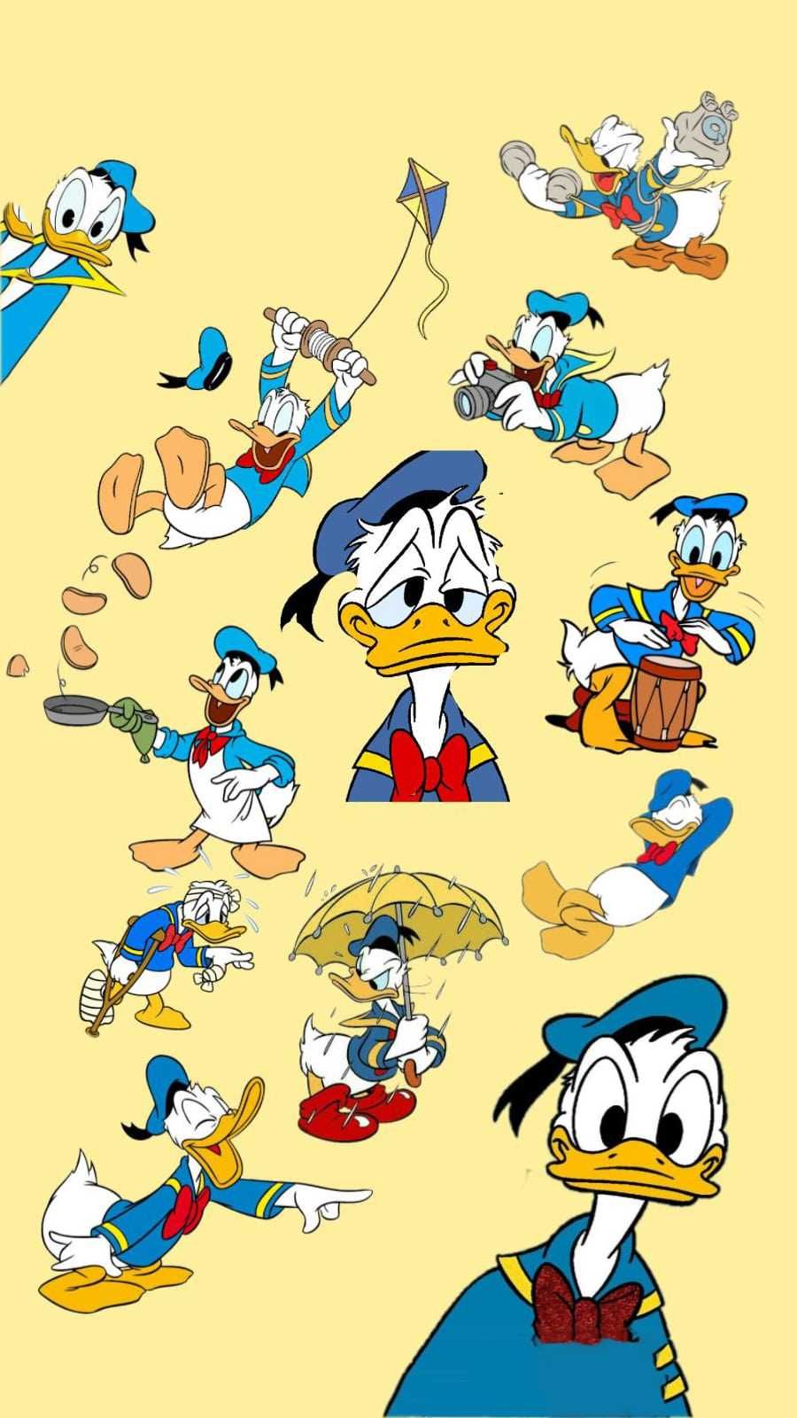 Avikalp Exclusive Awi2074 Donald Duck Daisy Duck And Pluto As A Tiny B   Avikalp International  3D Wallpapers