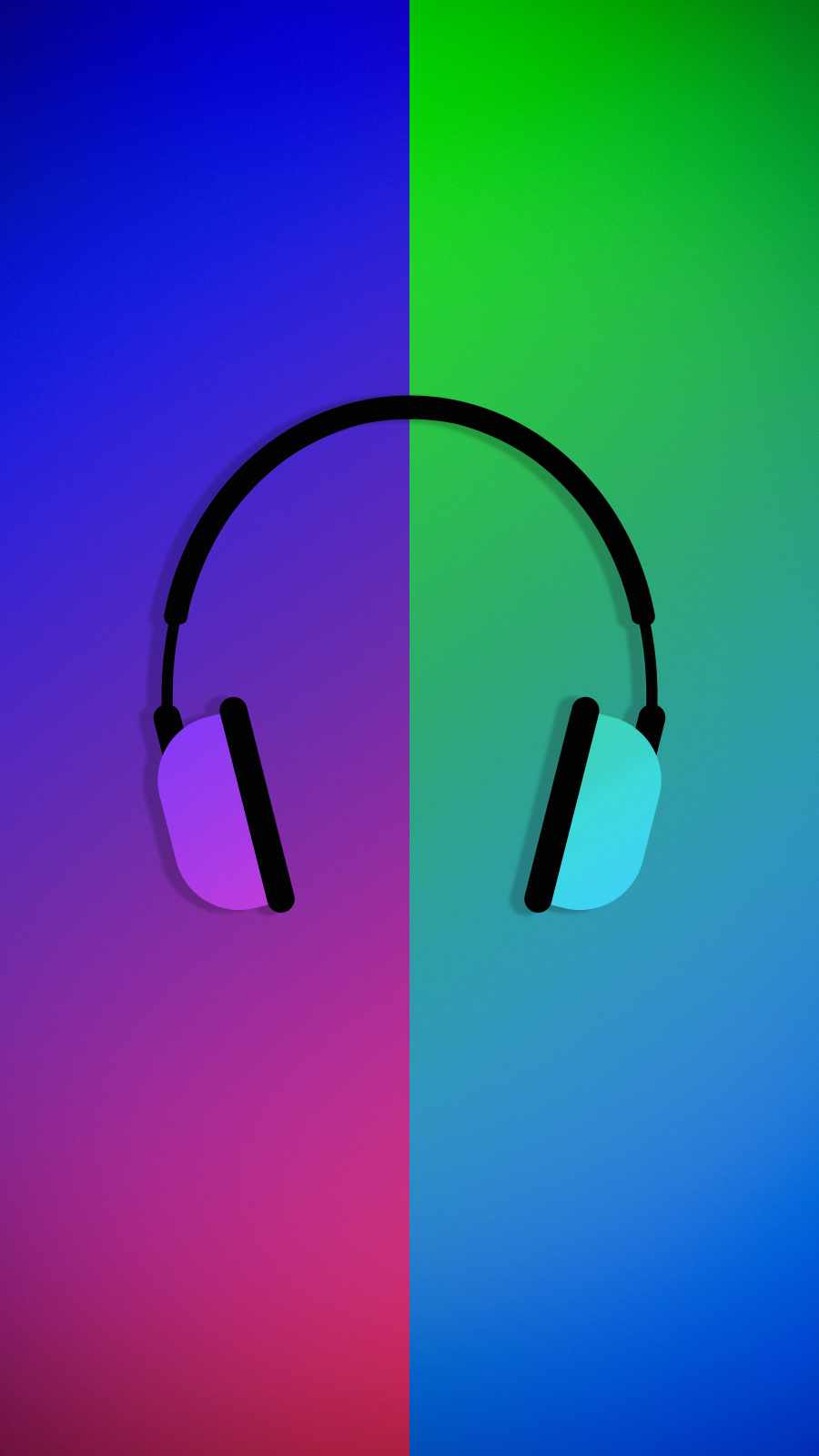 Premium Photo | Colorful headphones,