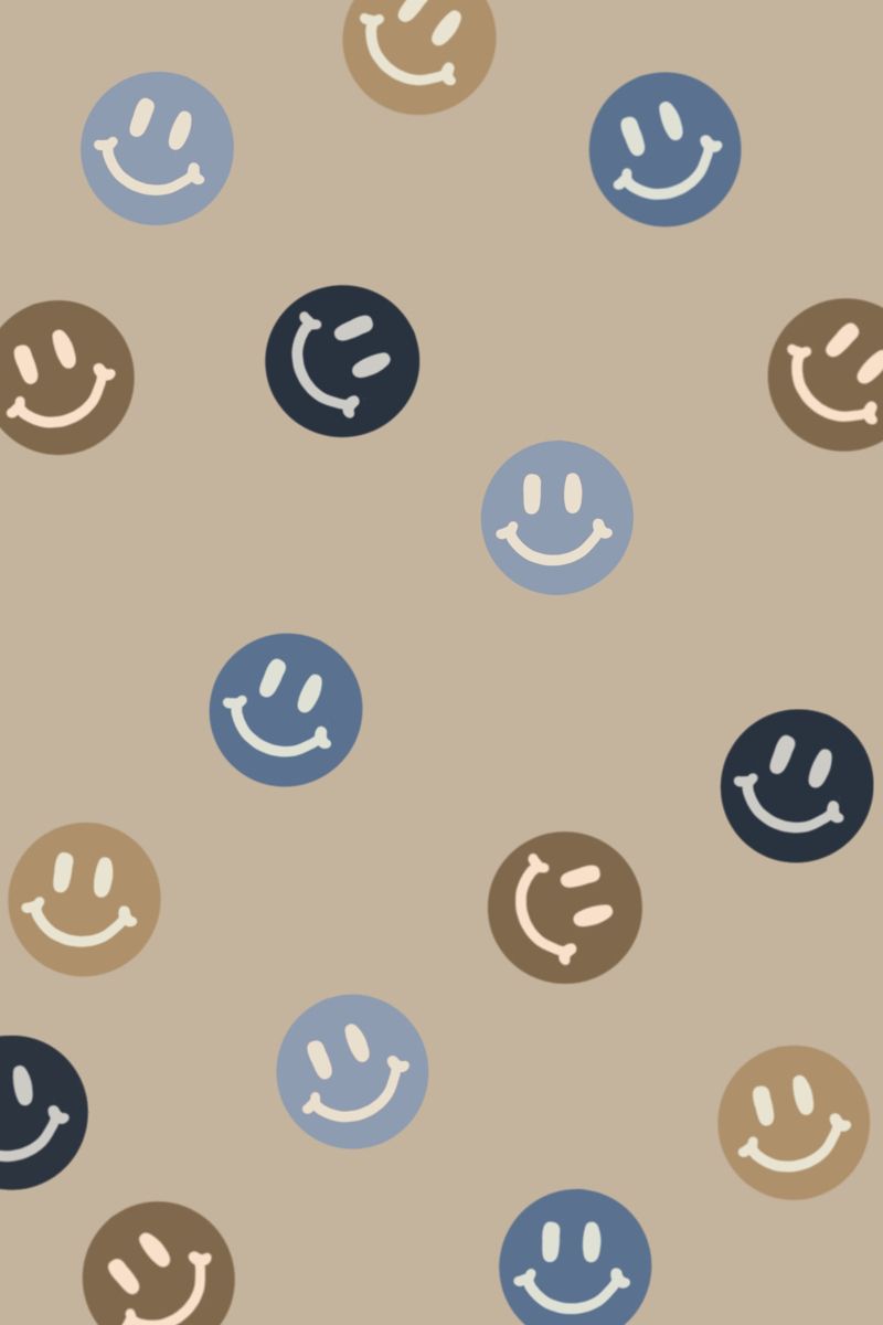 Smiley Faces Emoji Retro Pattern Design Vector Download