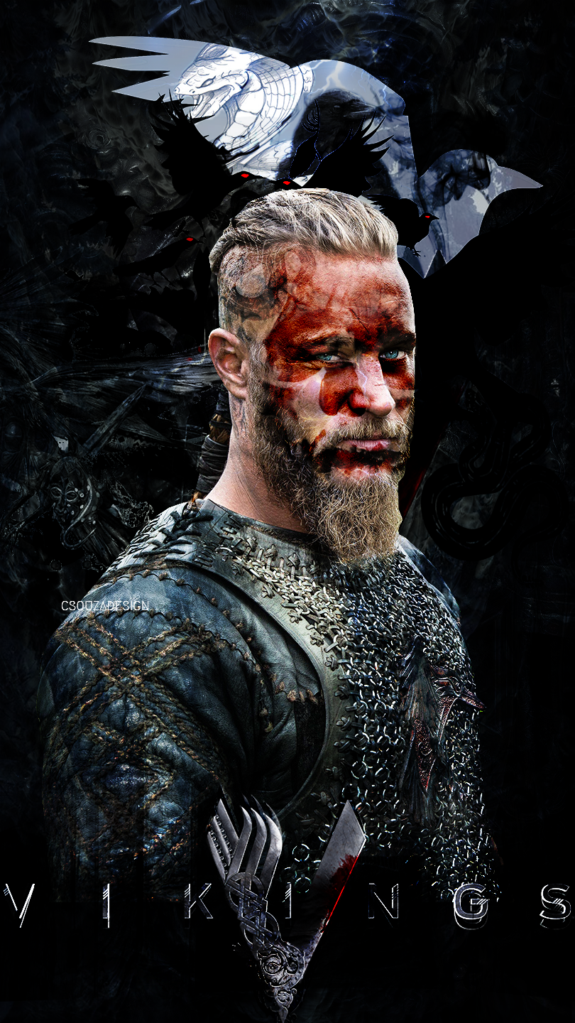 Vikings Ragnar Lothbrok Heroes Digital Print Wallpaper - Etsy