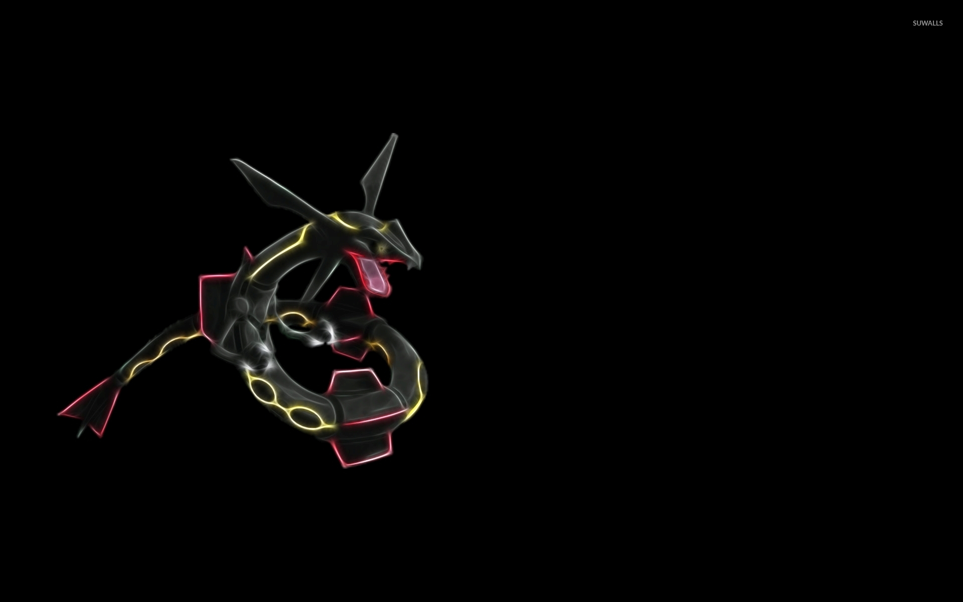 Download Fear the Wrath of Shiny Rayquaza Wallpaper