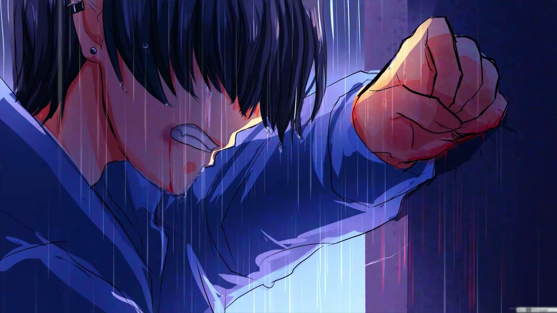 Download Anime PFP Sad Boy Wallpaper