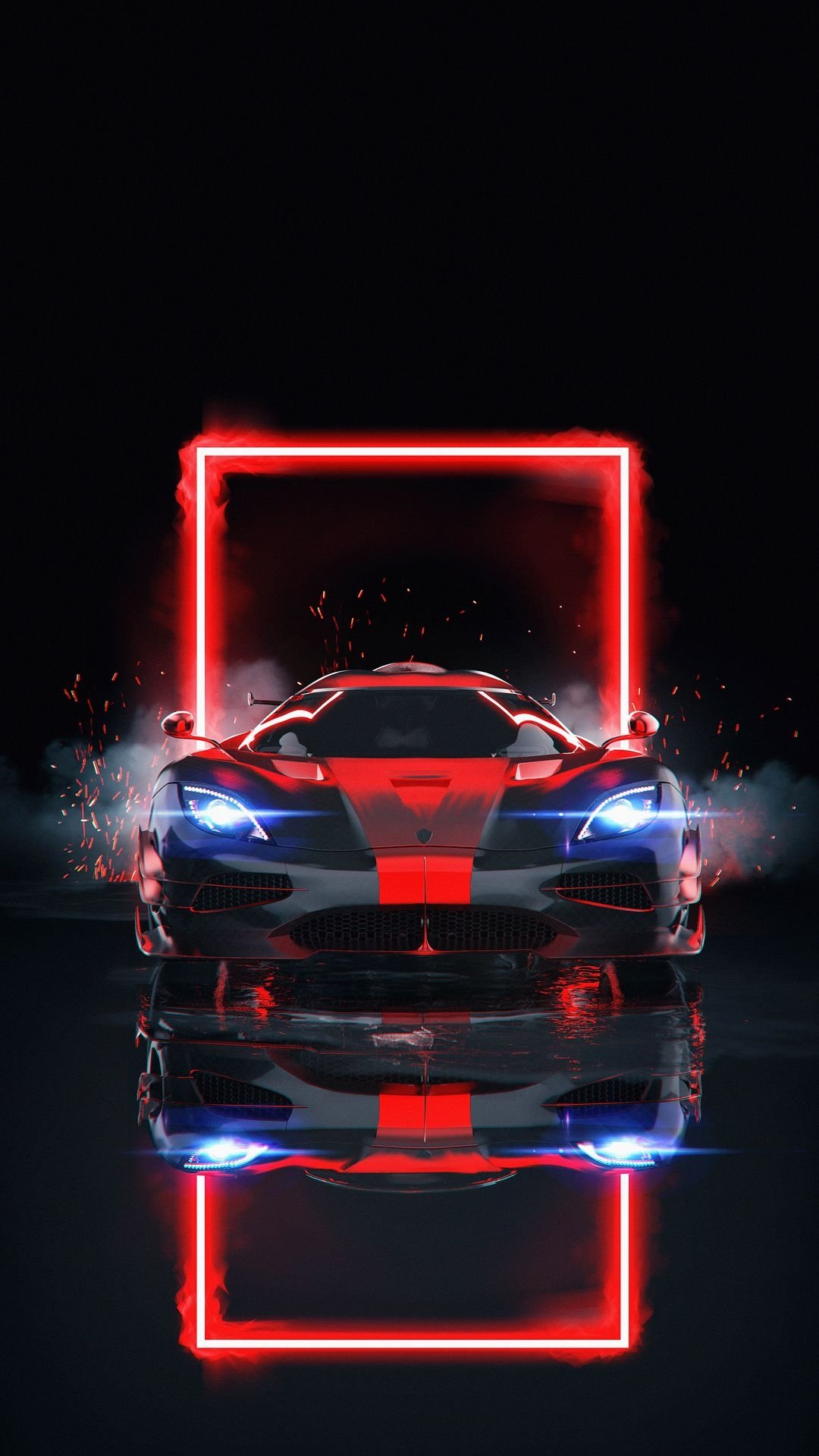 McLaren Cyberpunk Neon City Live Wallpaper - WallpaperWaifu