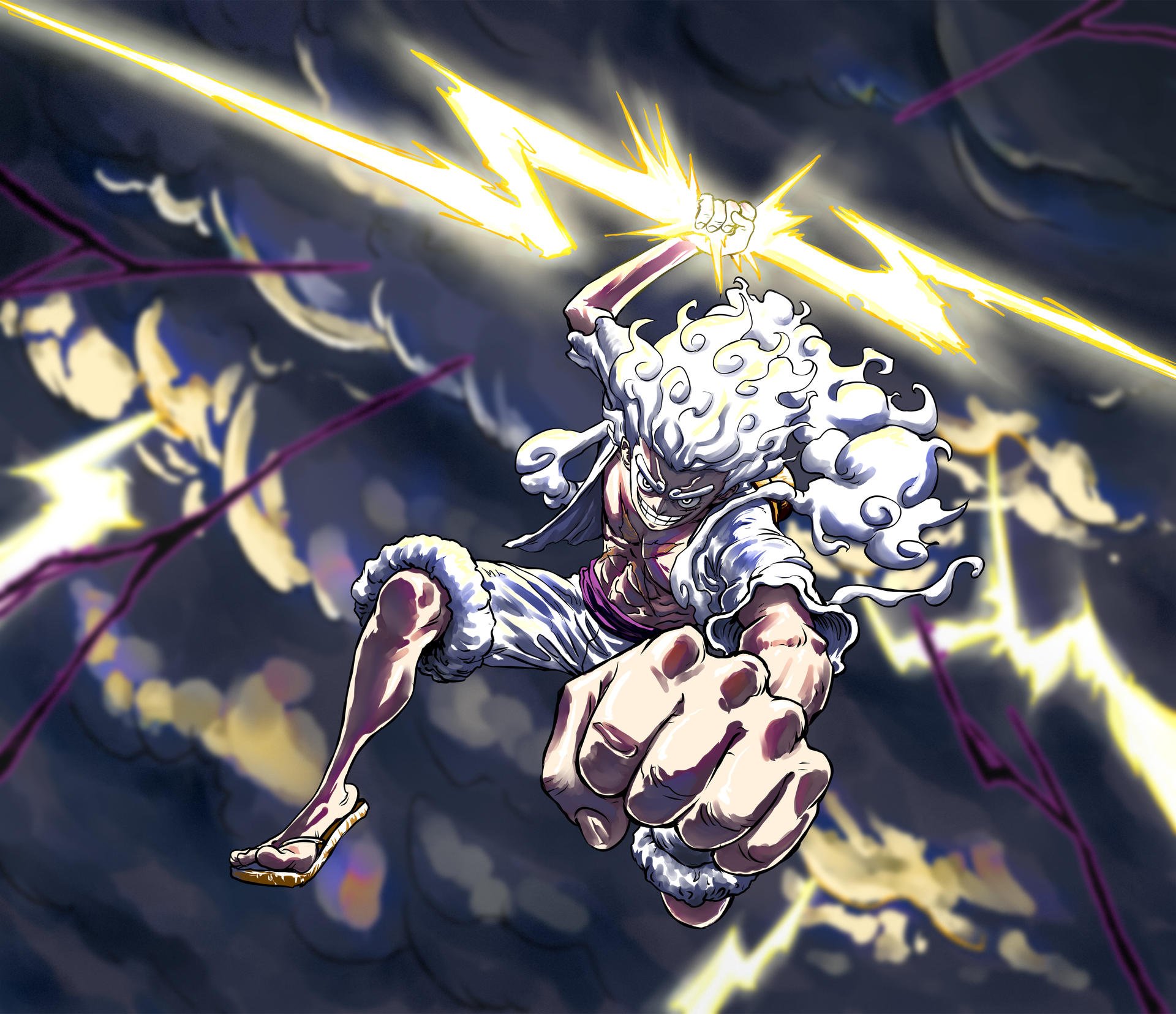 intent-sheep623: luffy gear 5 wallpaper