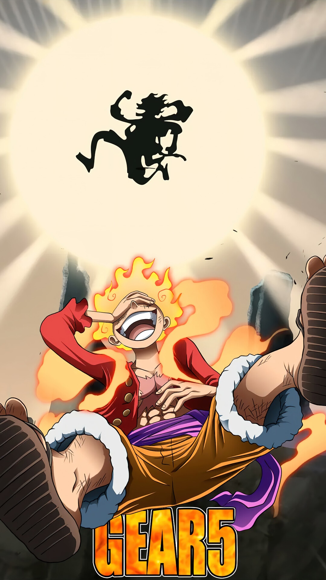 Bulehya on X: Luffy Gear 5 Wallpaper #onepiece #gear5 #ルフィ   / X