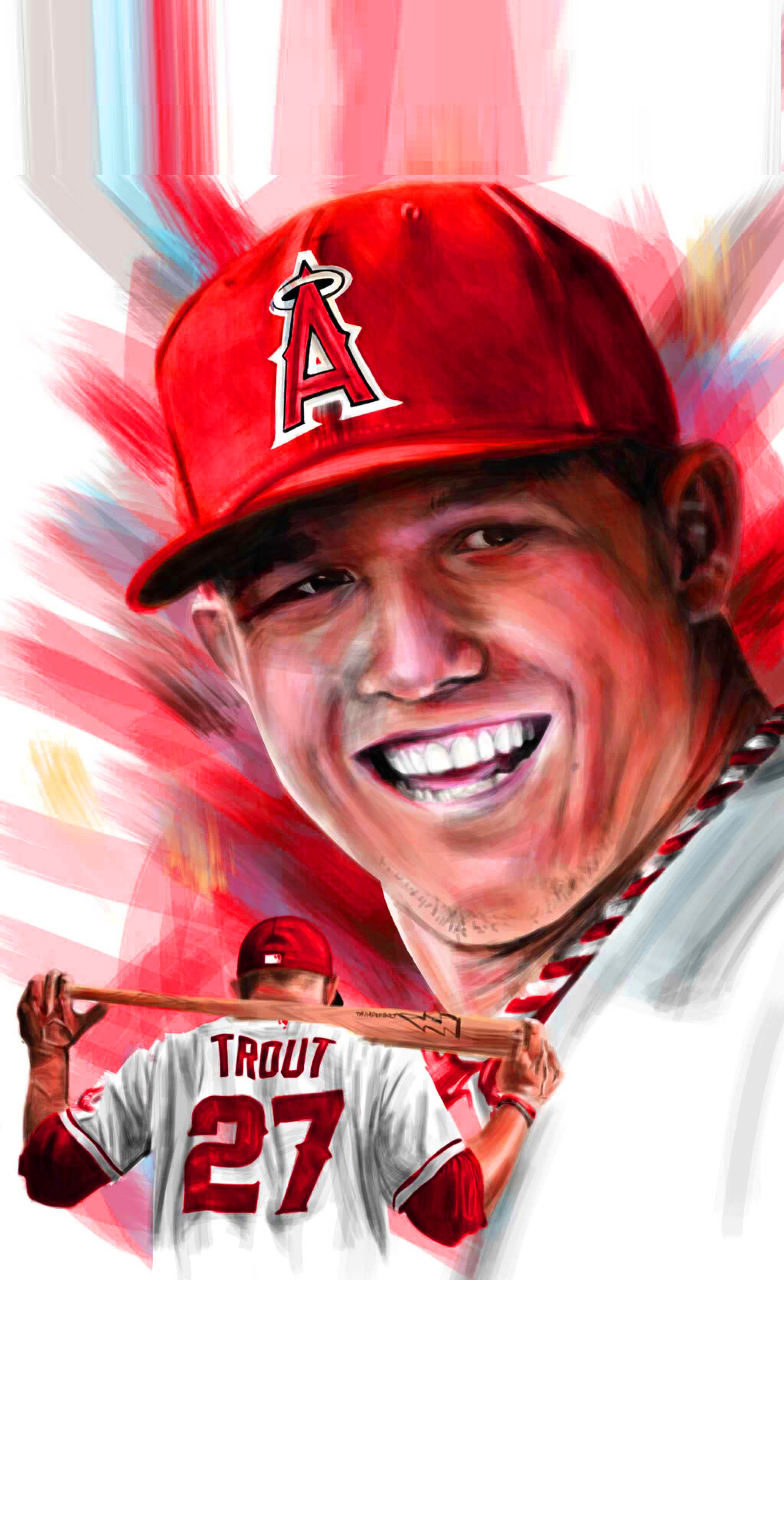 Free download Mike Trout Robs Home Run Mike trout of los angeles  [1536x1920] for your Desktop, Mobile & Tablet, Explore 48+ Mike Trout  Wallpaper