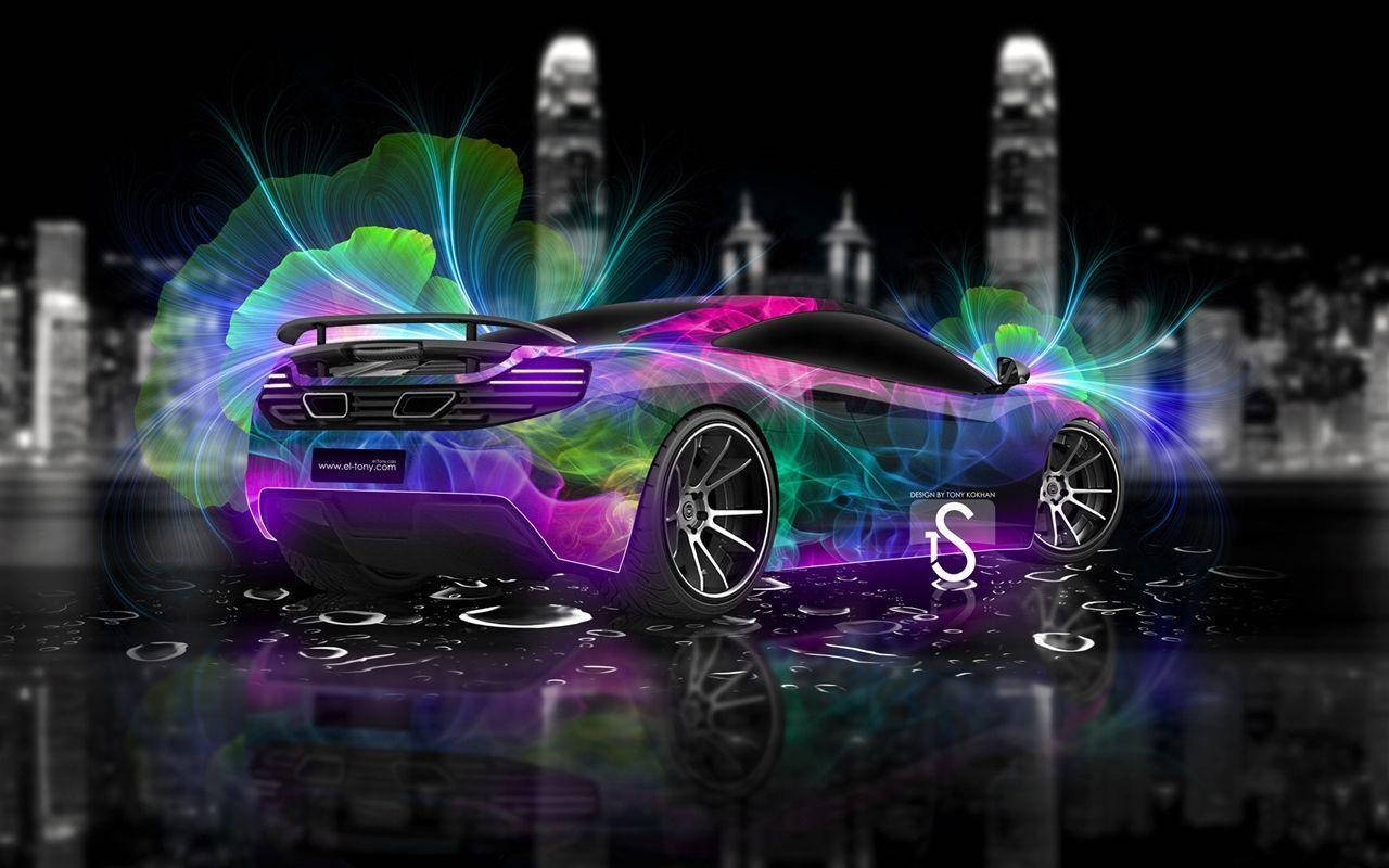 McLaren Cyberpunk Neon City Live Wallpaper - WallpaperWaifu