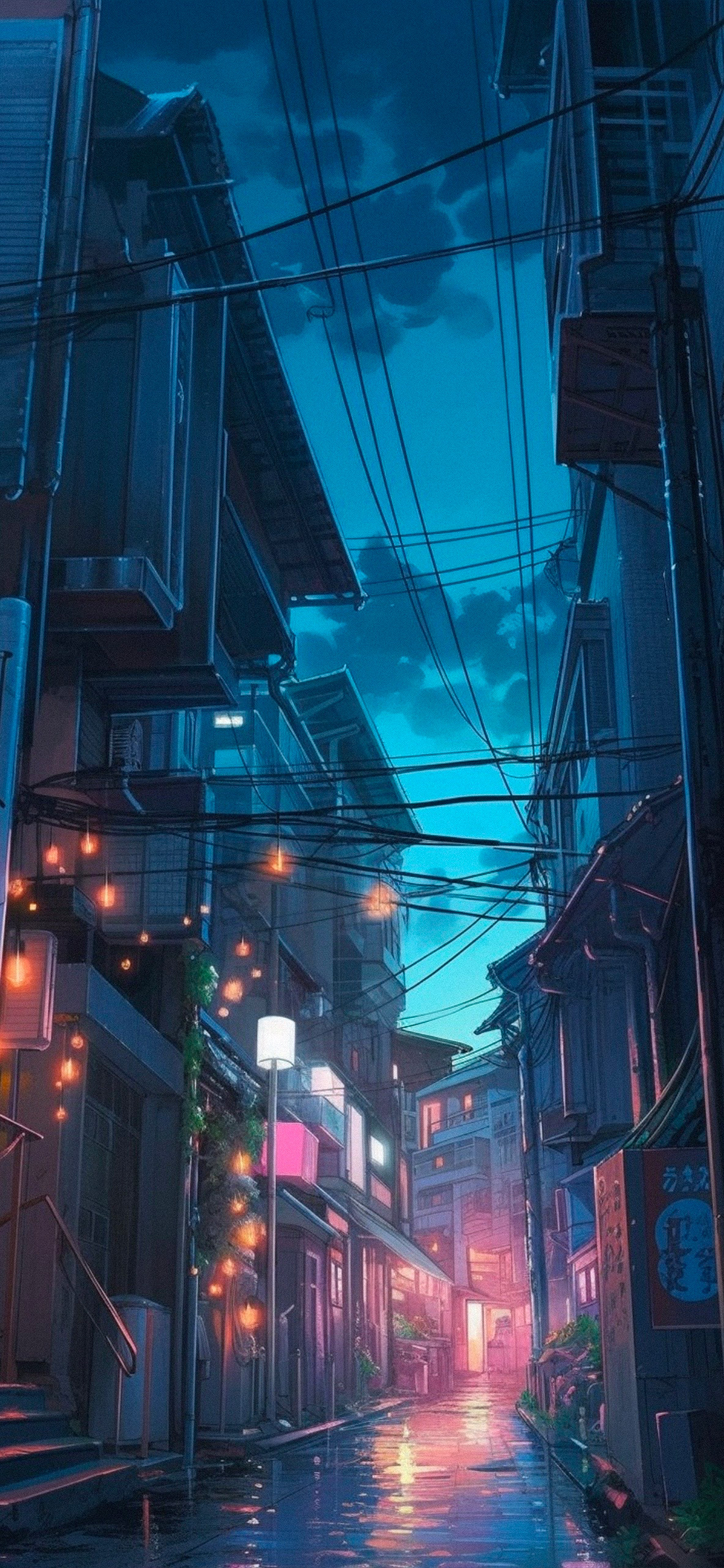 HD wallpaper: anime, night