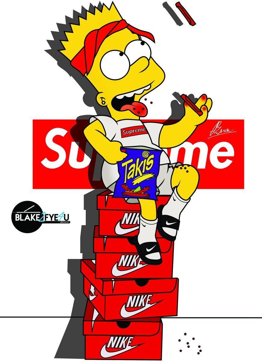 Download Cool Bart Simpson Swag Iphone Theme Wallpaper